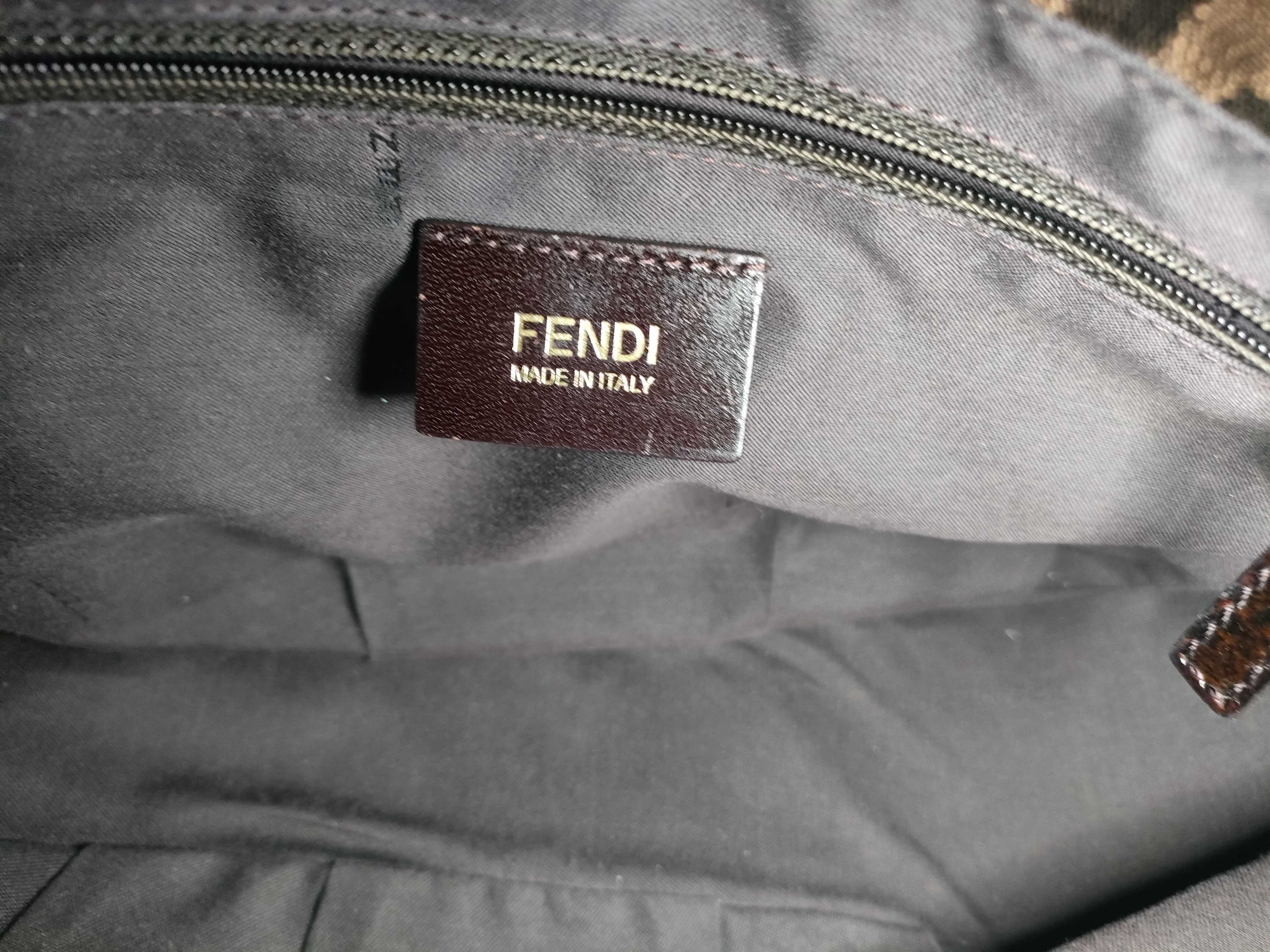 Zucca pattern Fendi Zucca Mia chain shoulder bag brown shoulder bag — view 12
