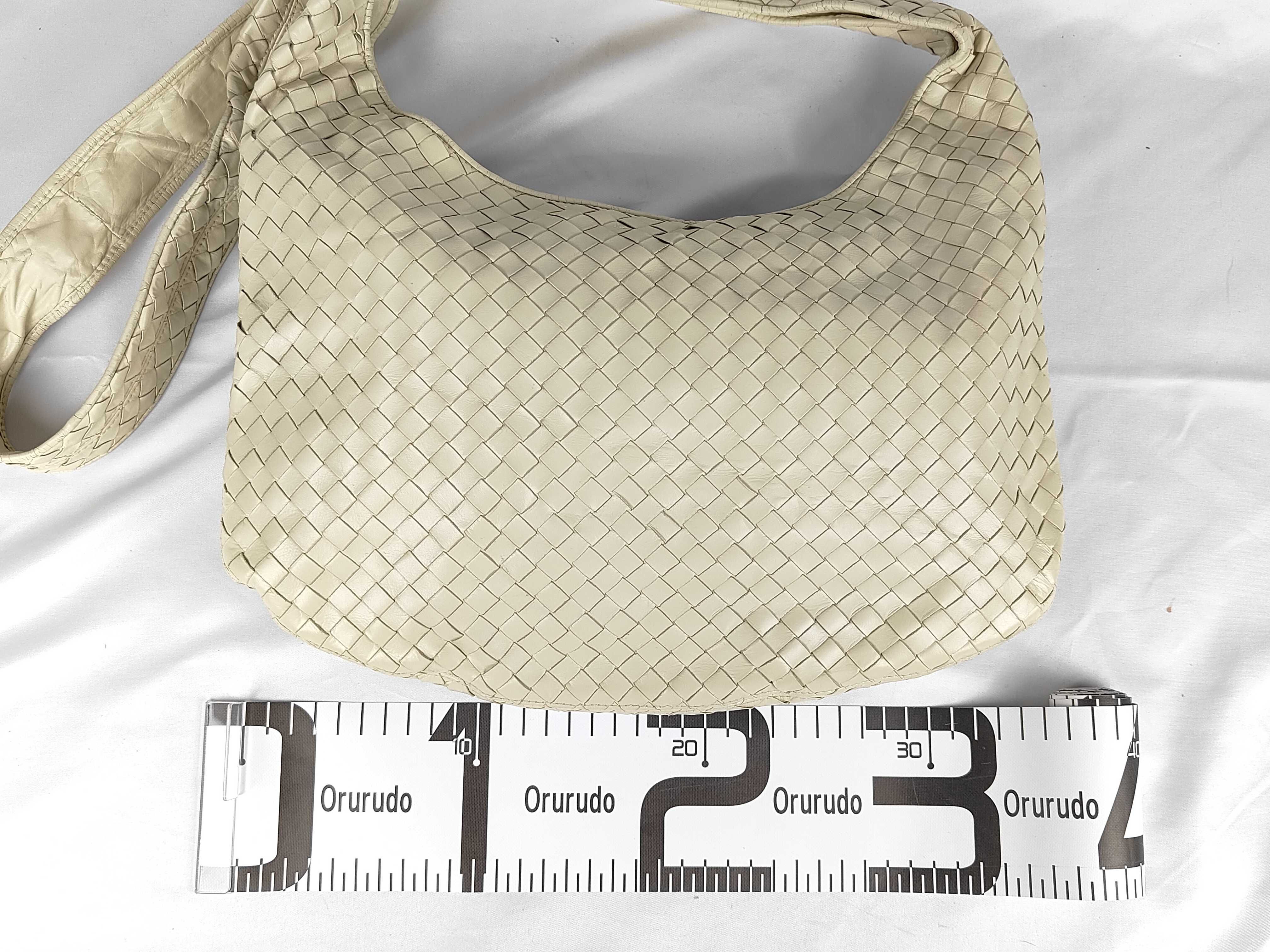 Intrecciato One Shoulder Bag Beige Shoulder Bag — view 2