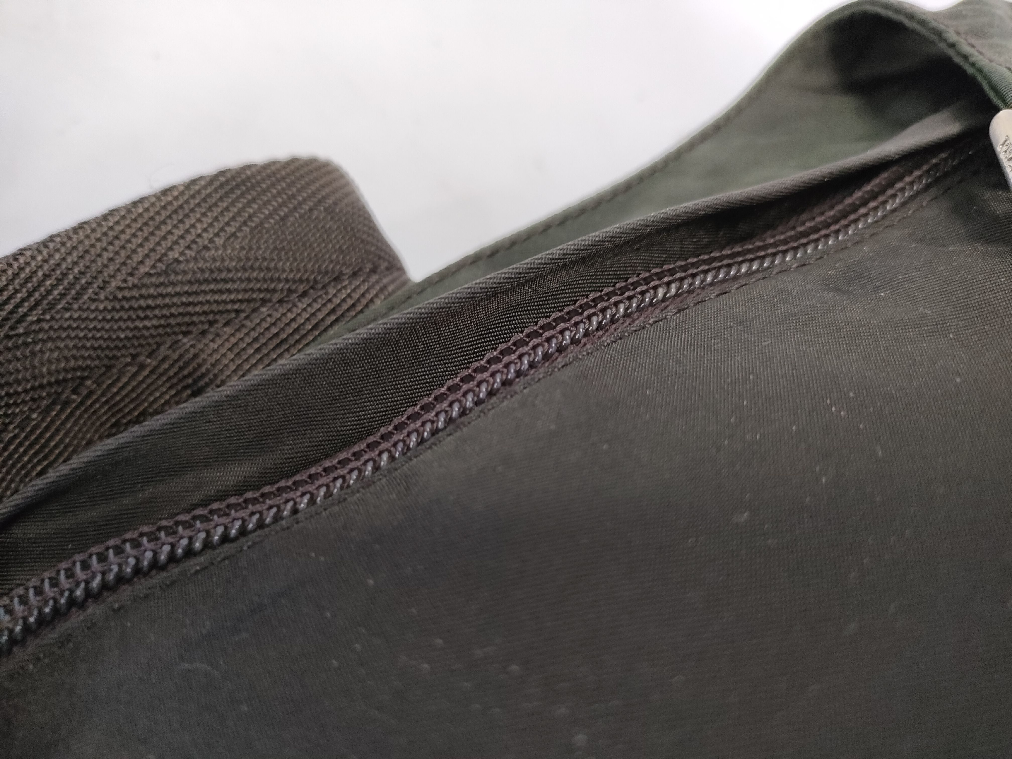 Nylon Shoulder Bag, Khaki — view 9