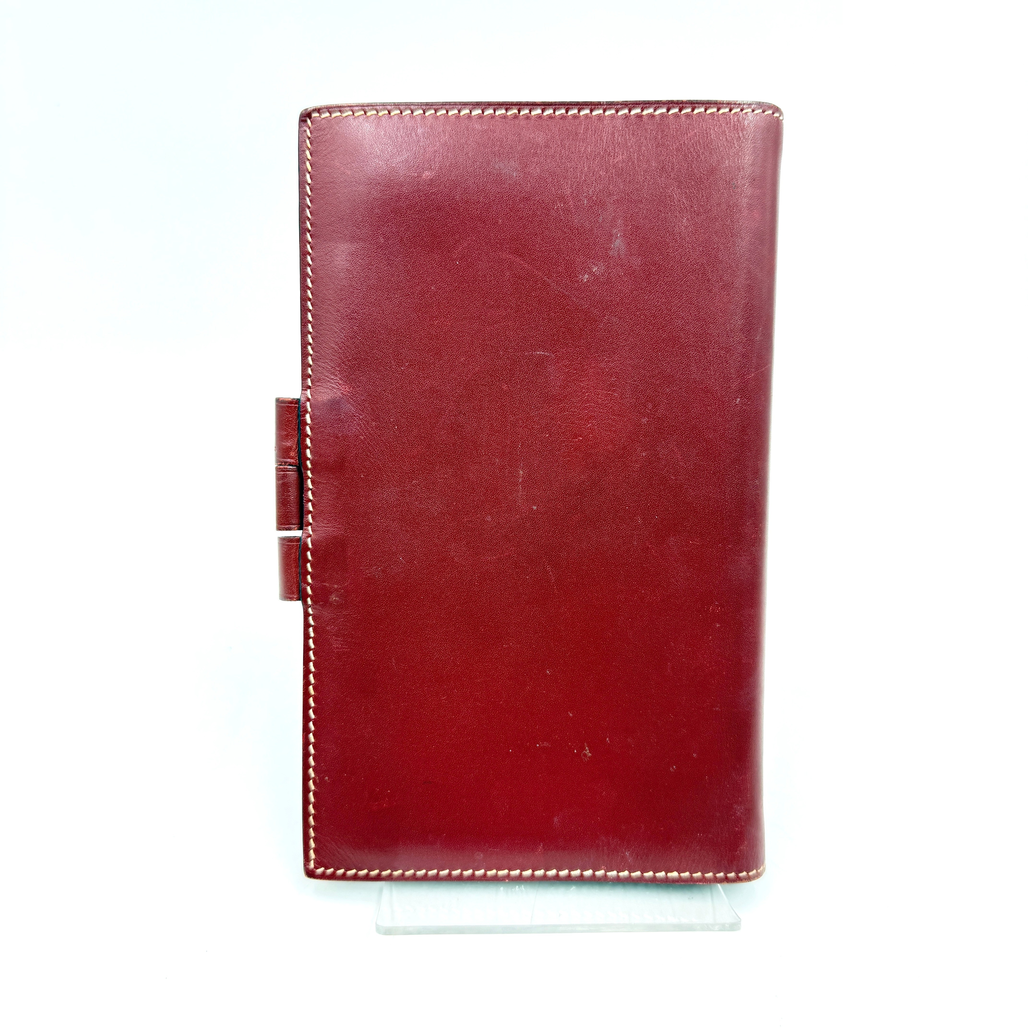 Agenda Cover 《PM》 Calf Leather Bordeaux/Red — view 2