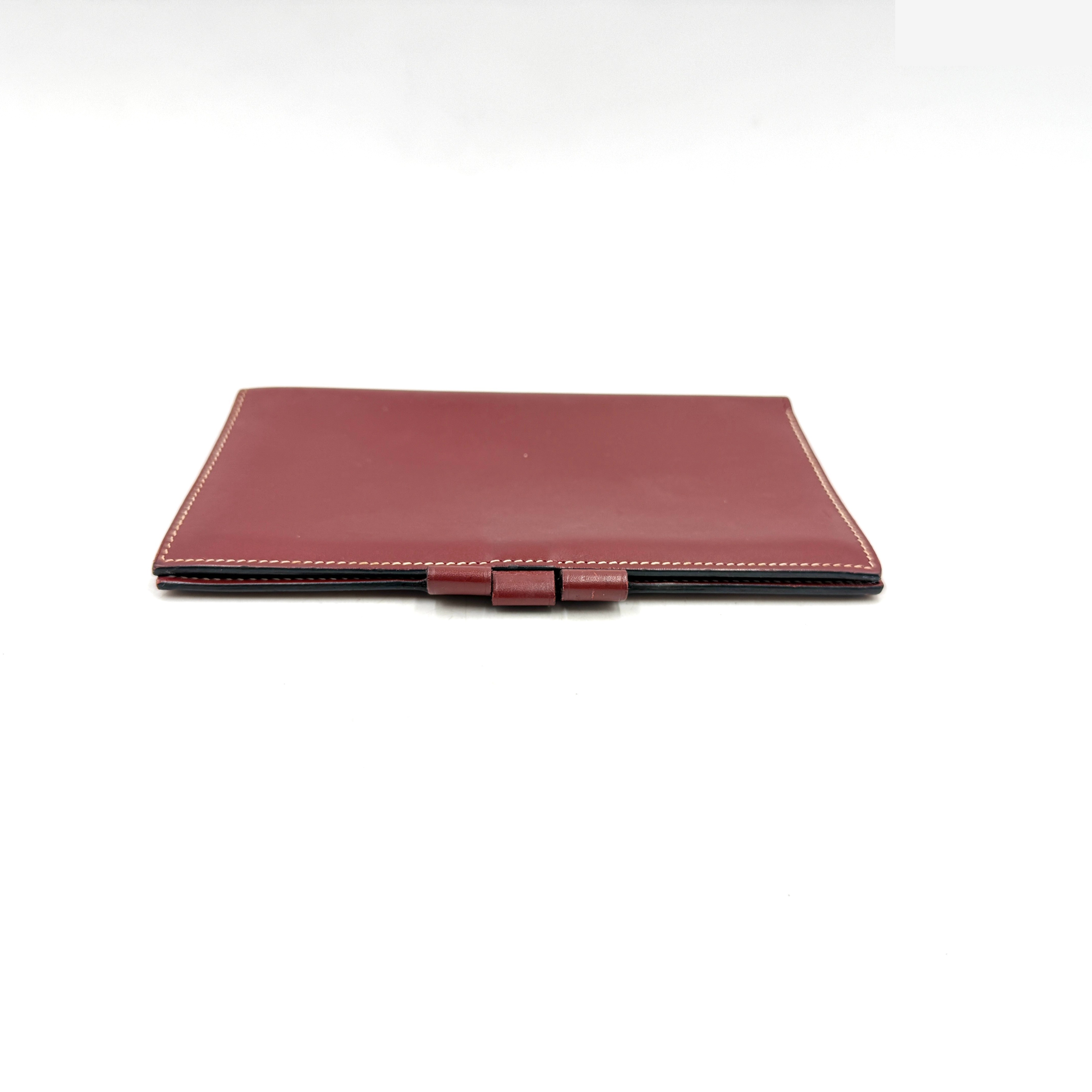 Agenda Cover 《PM》 Calf Leather Bordeaux/Red — view 3