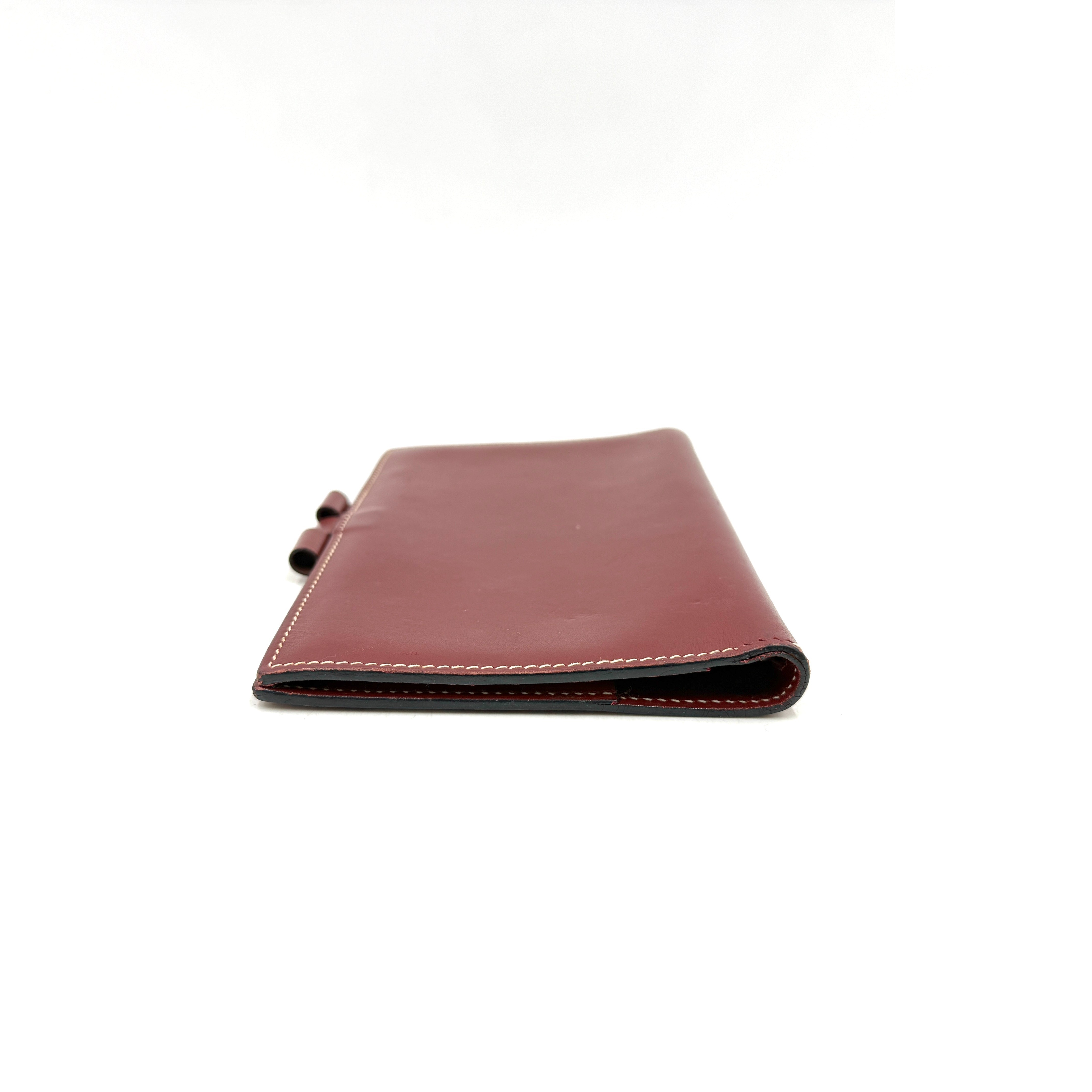 Agenda Cover 《PM》 Calf Leather Bordeaux/Red — view 4