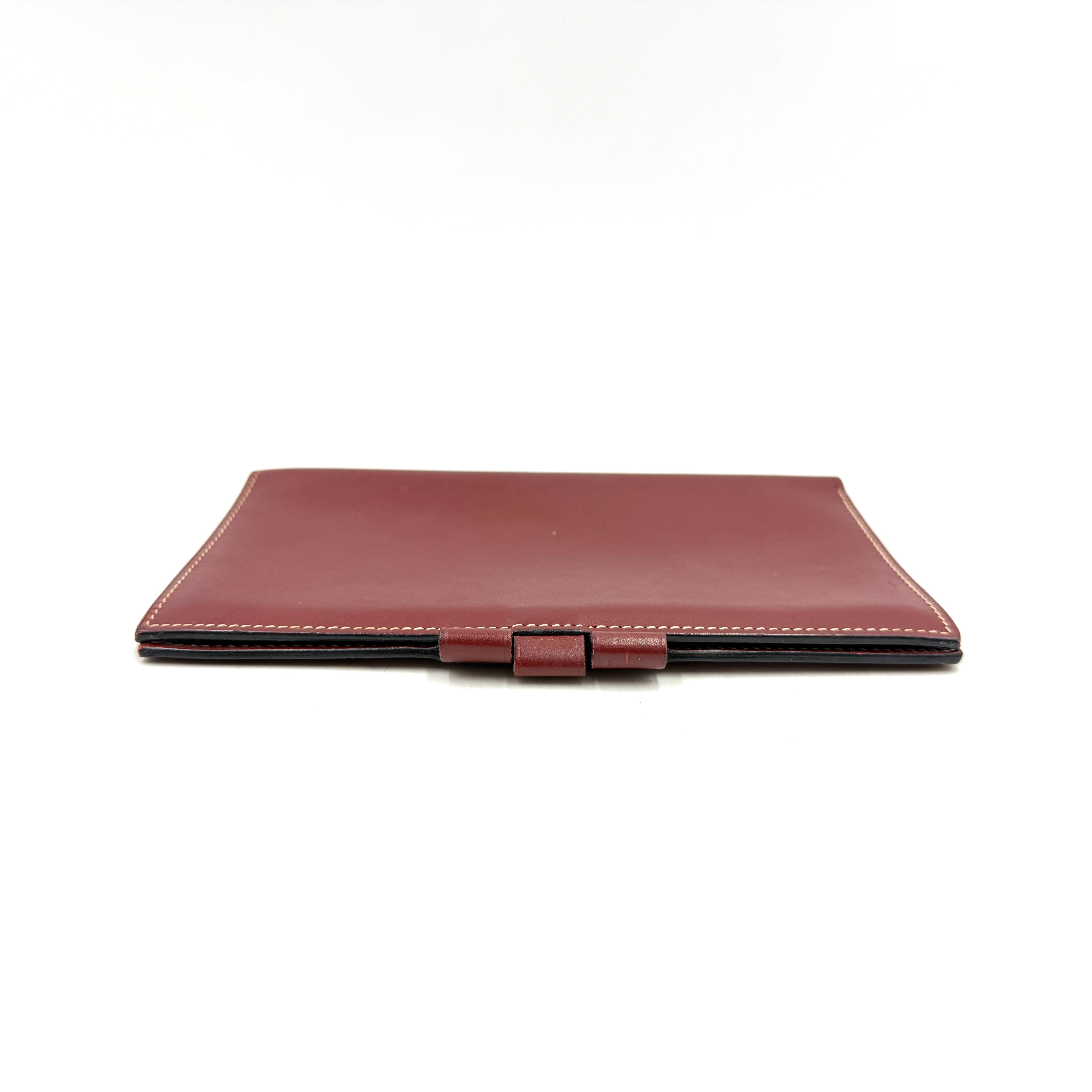 Agenda Cover 《PM》 Calf Leather Bordeaux/Red — view 7