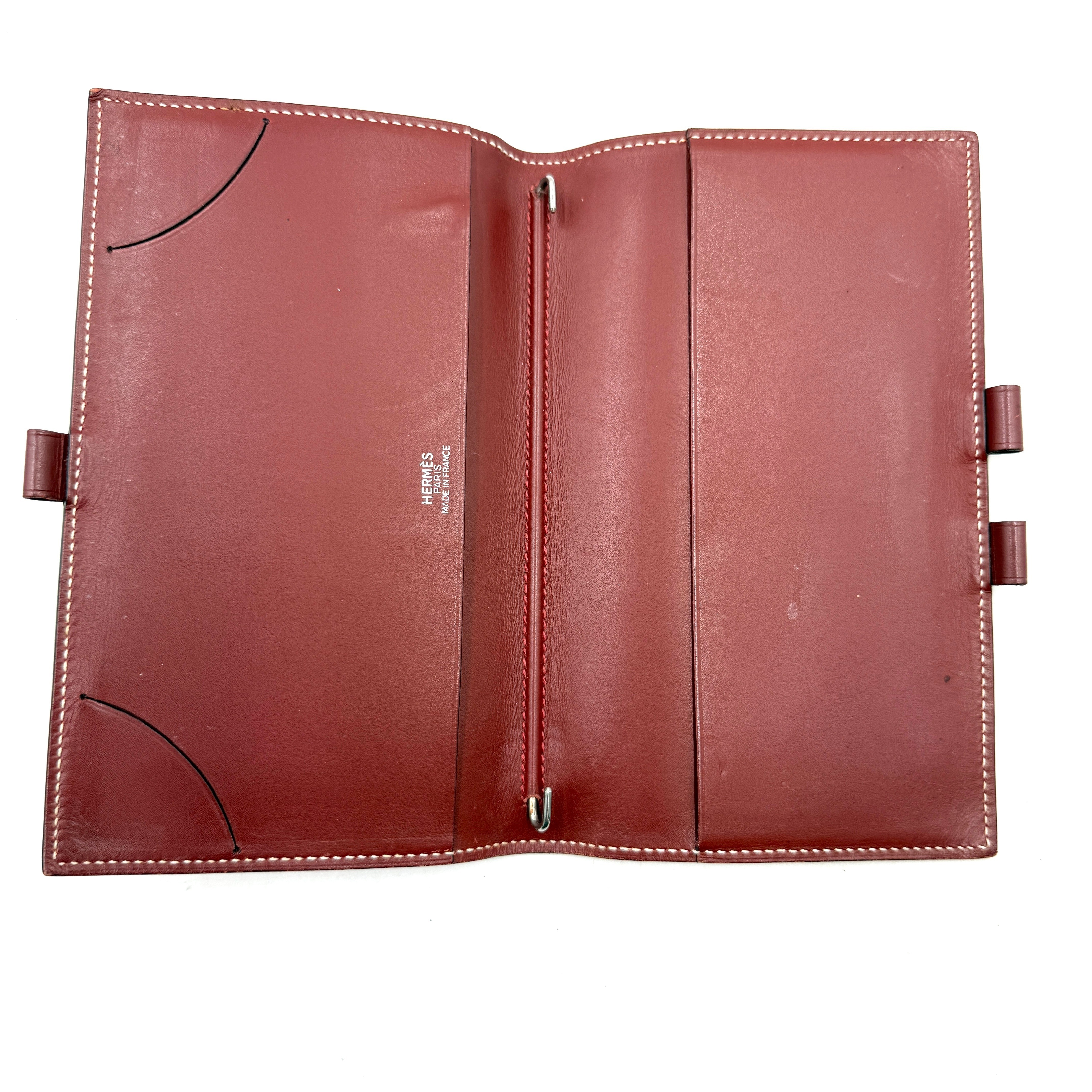 Agenda Cover 《PM》 Calf Leather Bordeaux/Red — view 8