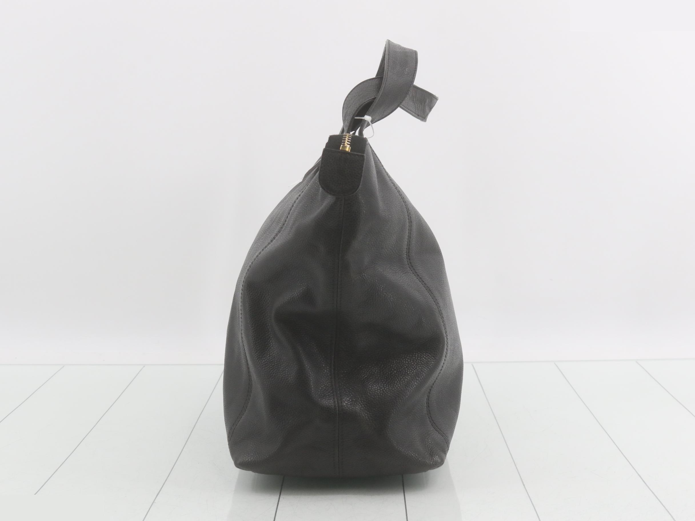 Coco Mark Shopper Tote, Caviar Skin, Black, Series 4, Sticker Included, W32cm — view 3