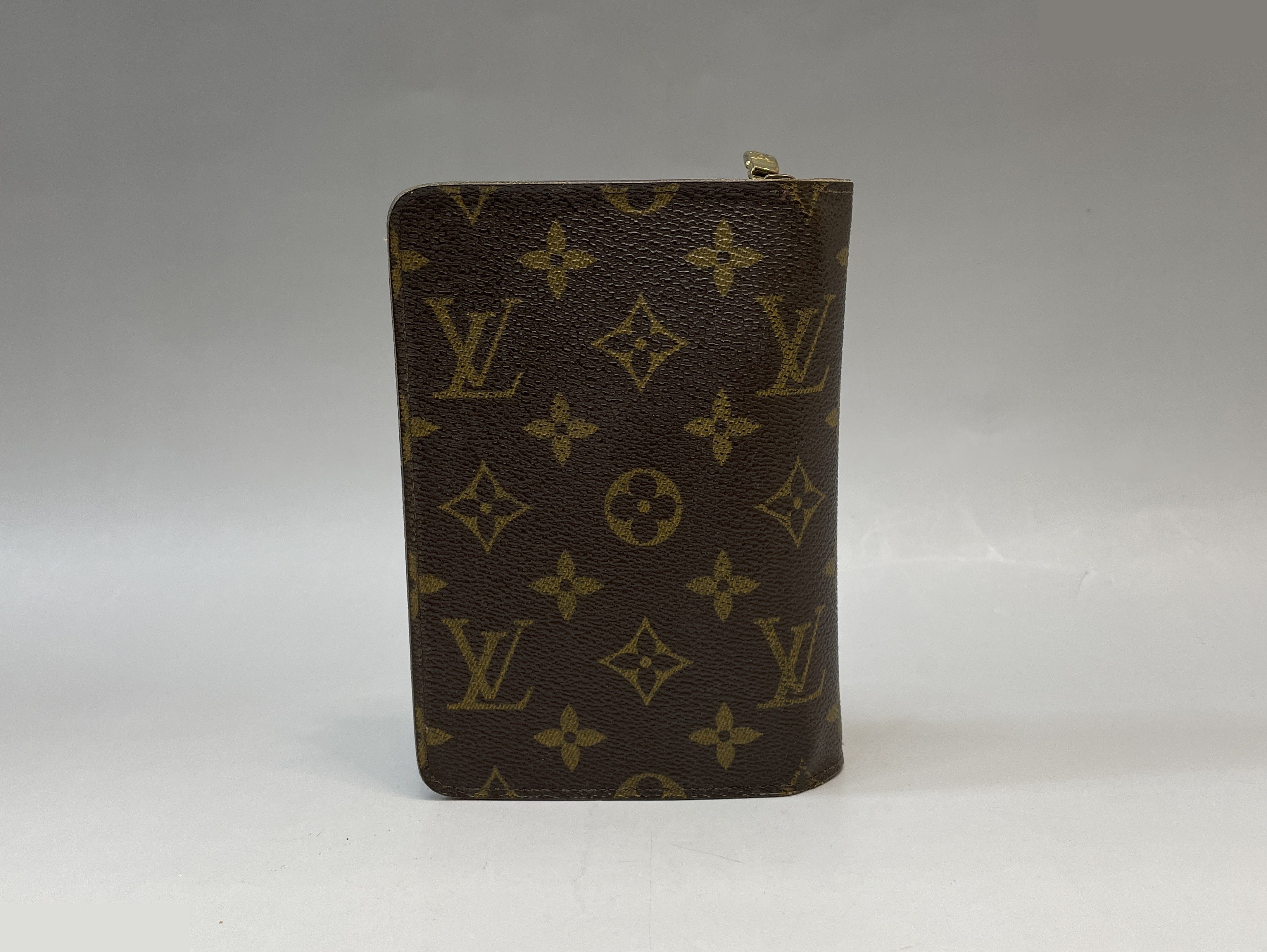 Monogram Portefeuille Papier Zip Bi-fold Wallet, Brown — view 2