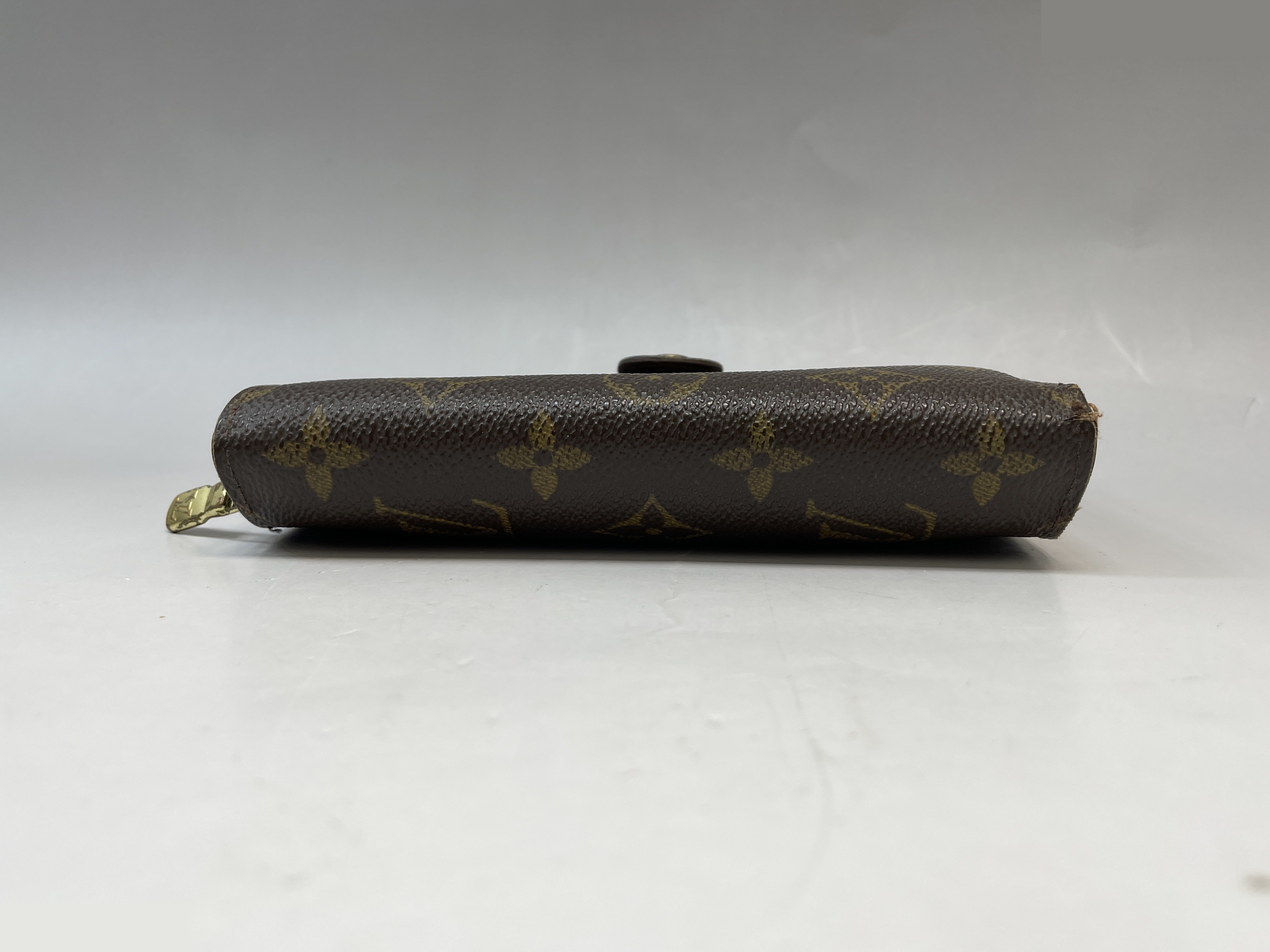 Monogram Portefeuille Papier Zip Bi-fold Wallet, Brown — view 4