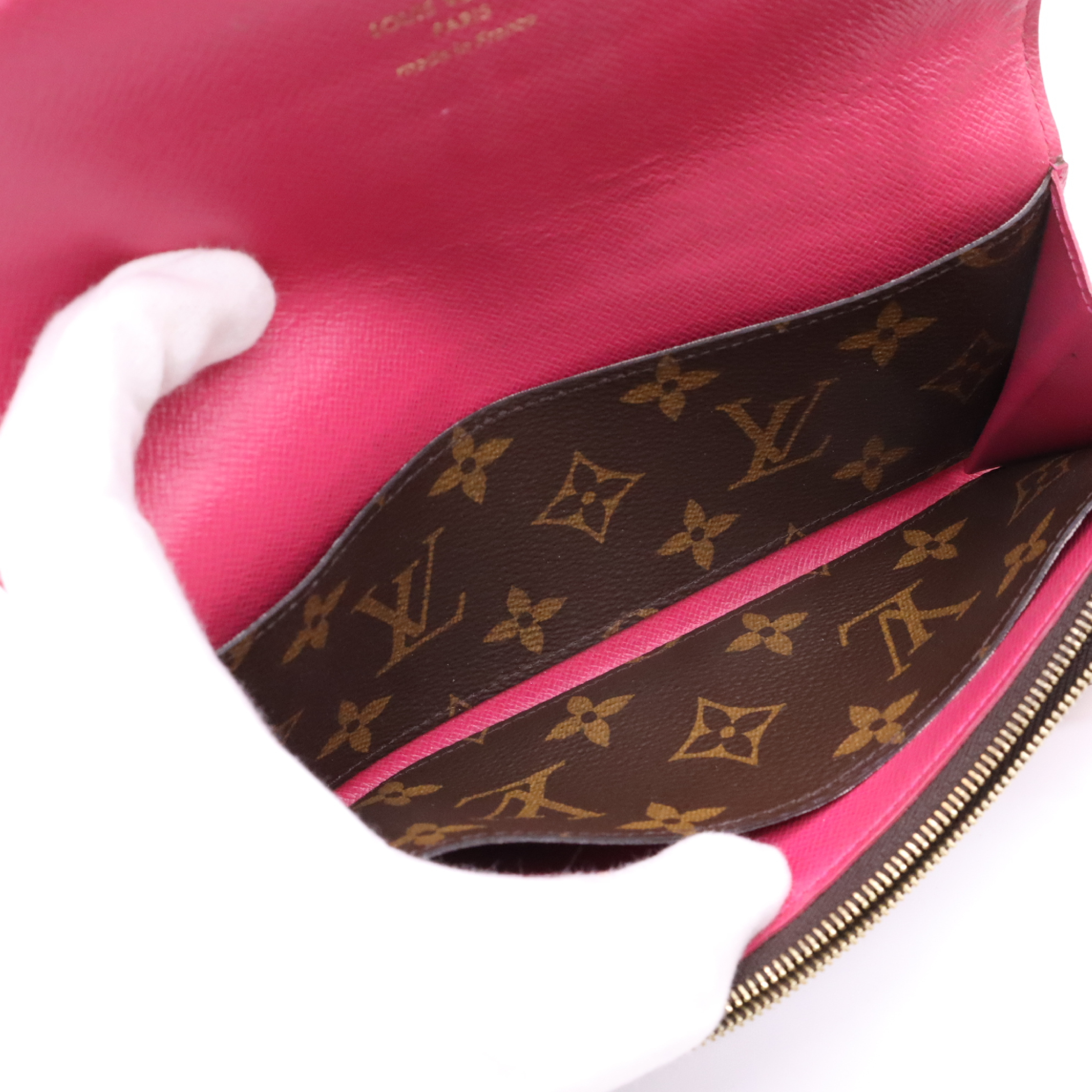 M68313 Monogram Portefeuille Emilie Wallet with Box and Dust Bag — view 9