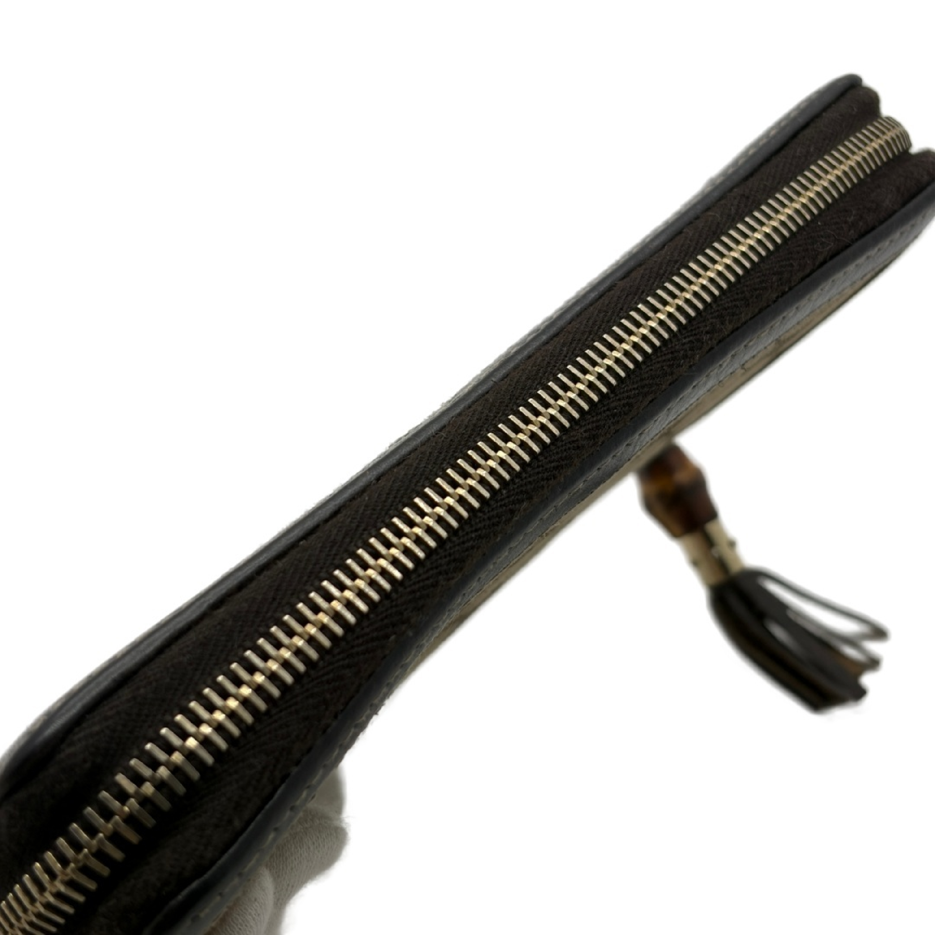 Bamboo Canvas Long Wallet — view 4