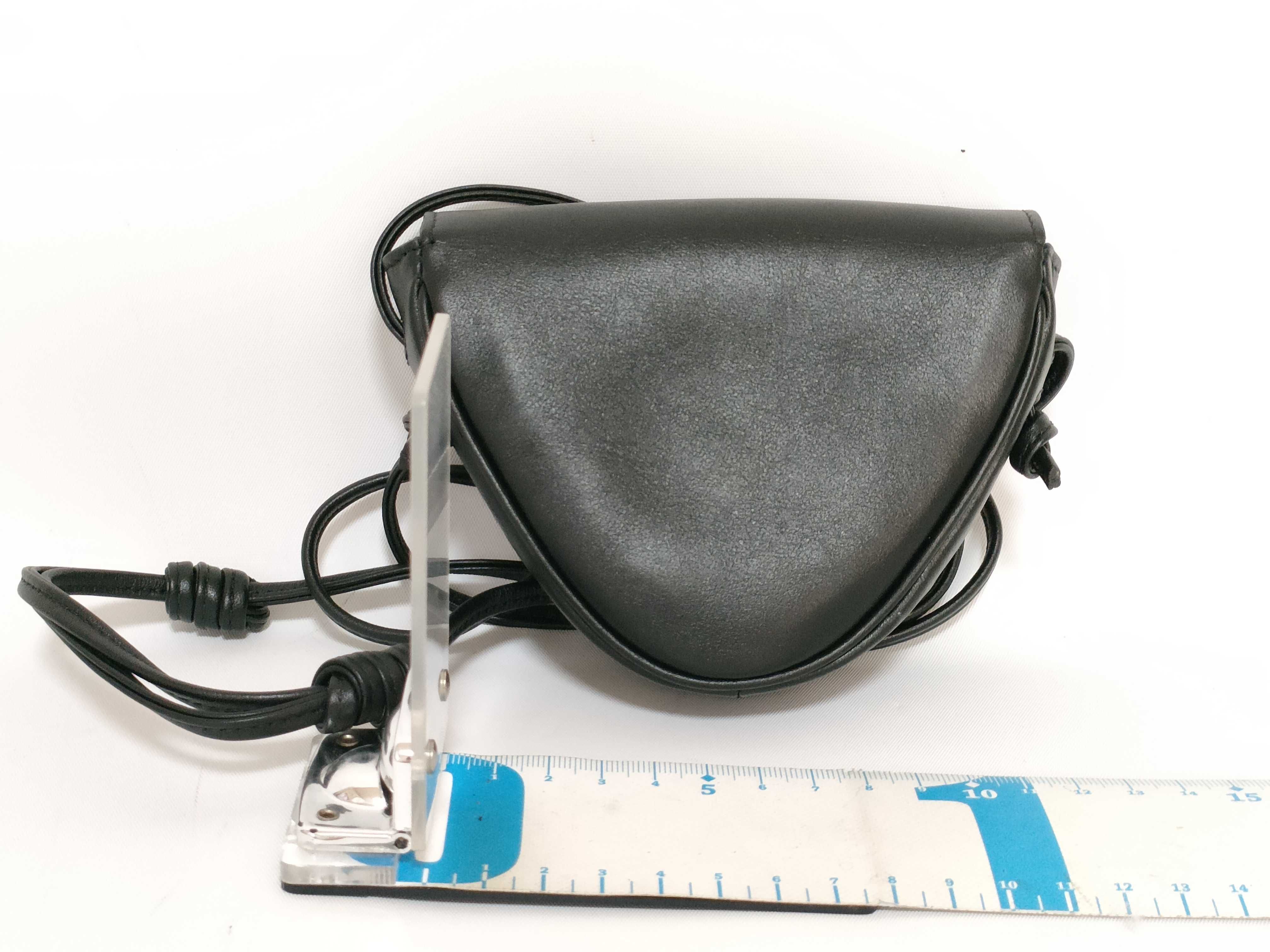 triangle leather shoulder bag — view 2