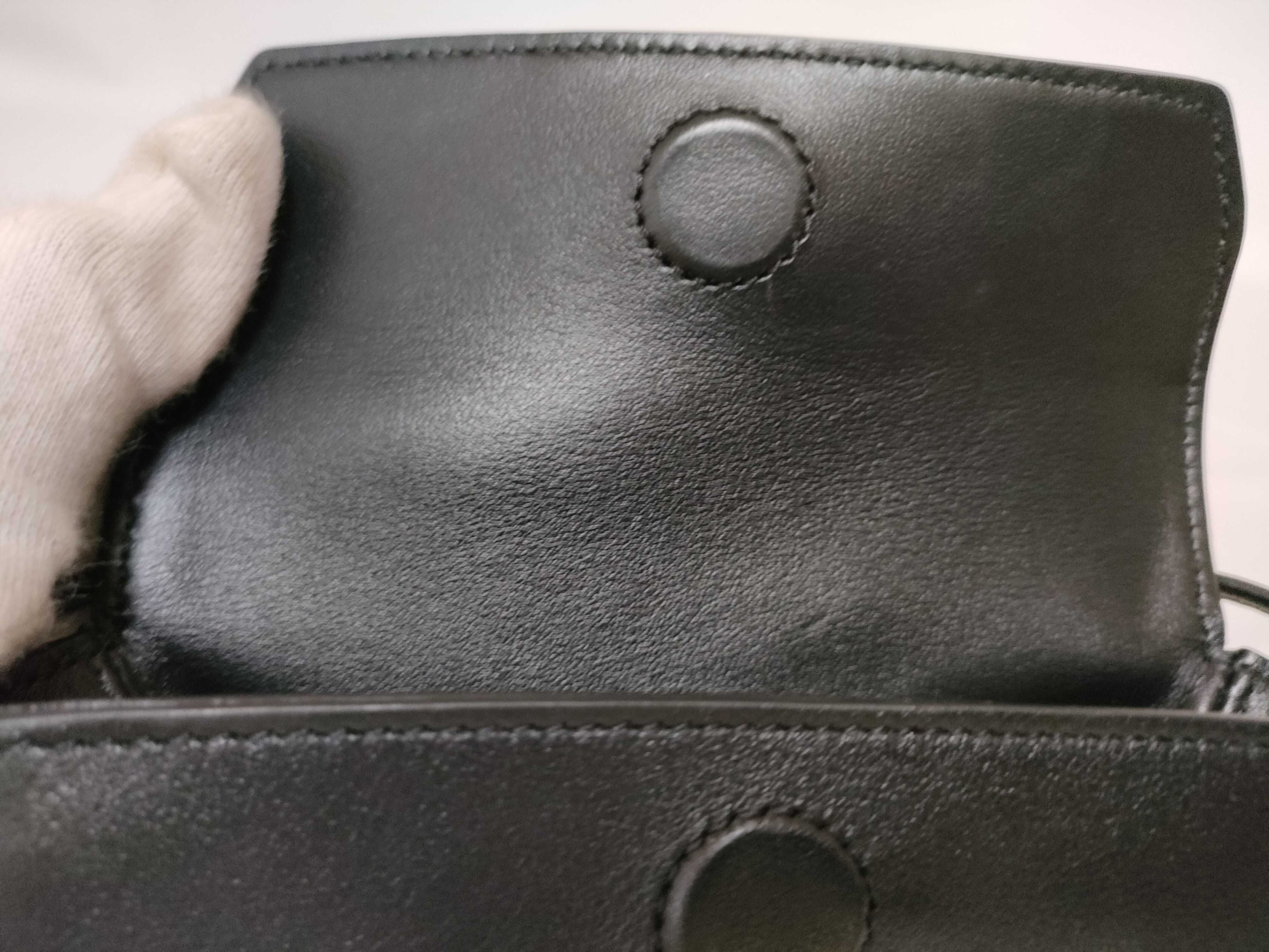 triangle leather shoulder bag — view 11