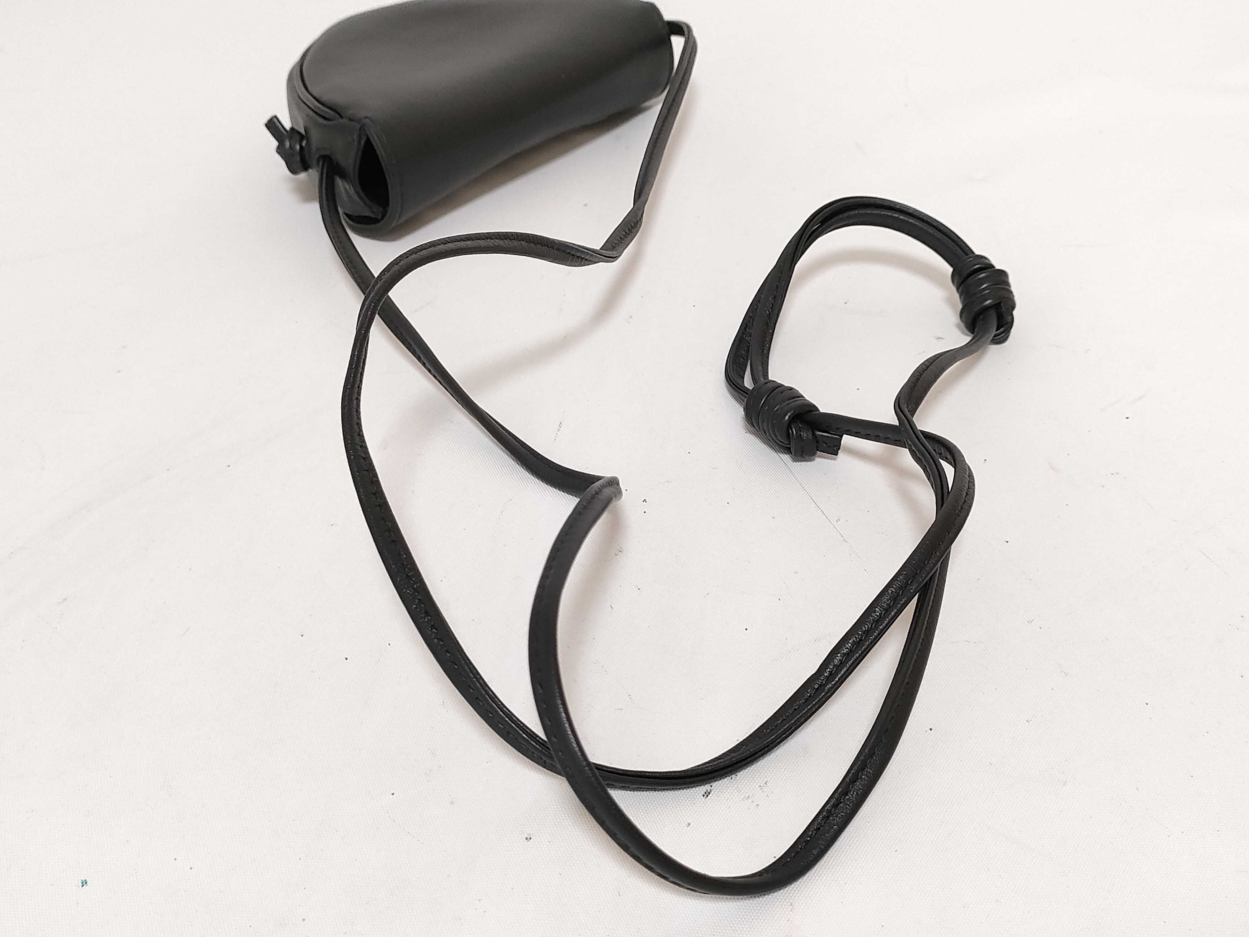 triangle leather shoulder bag — view 3