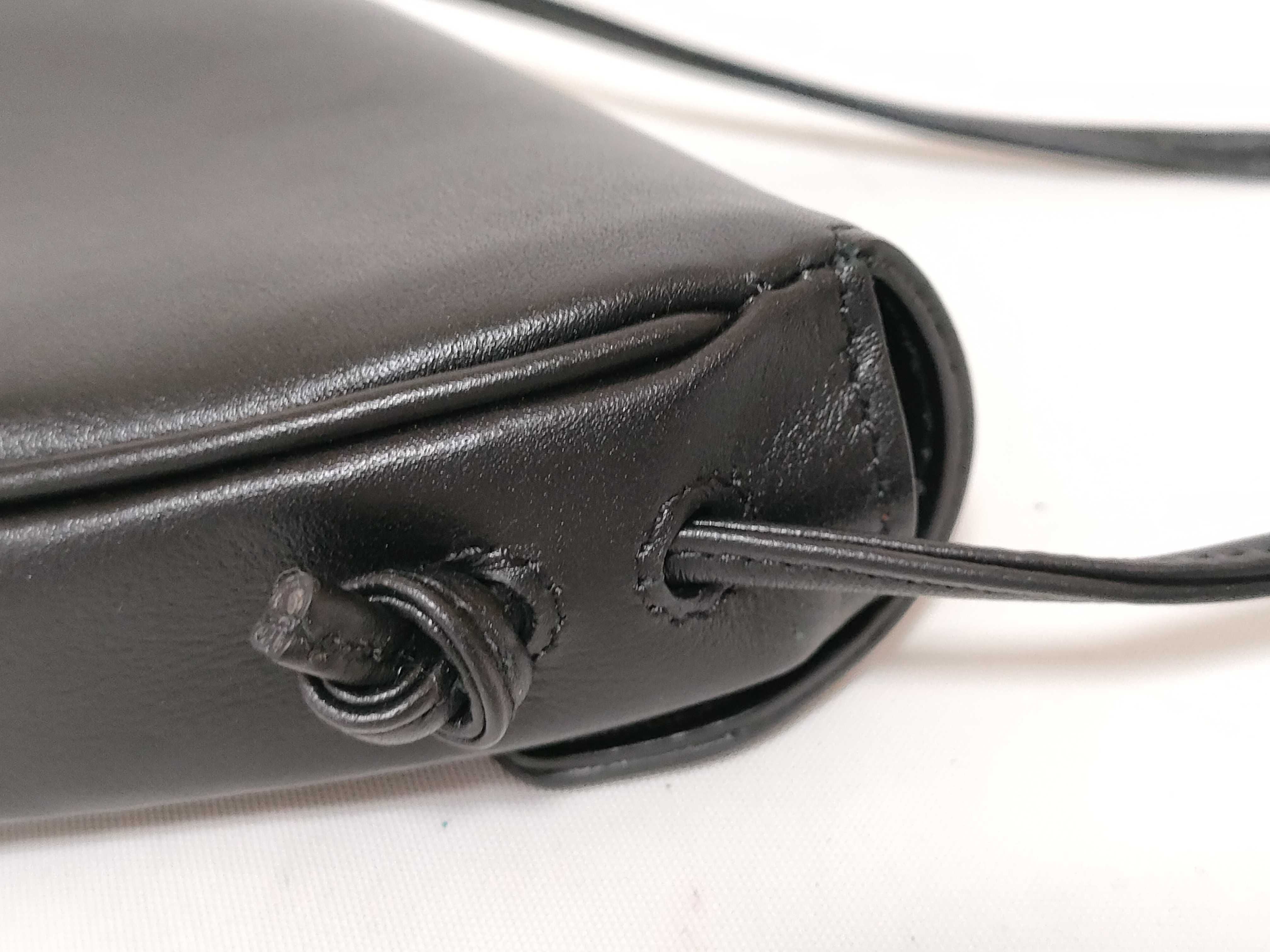triangle leather shoulder bag — view 5