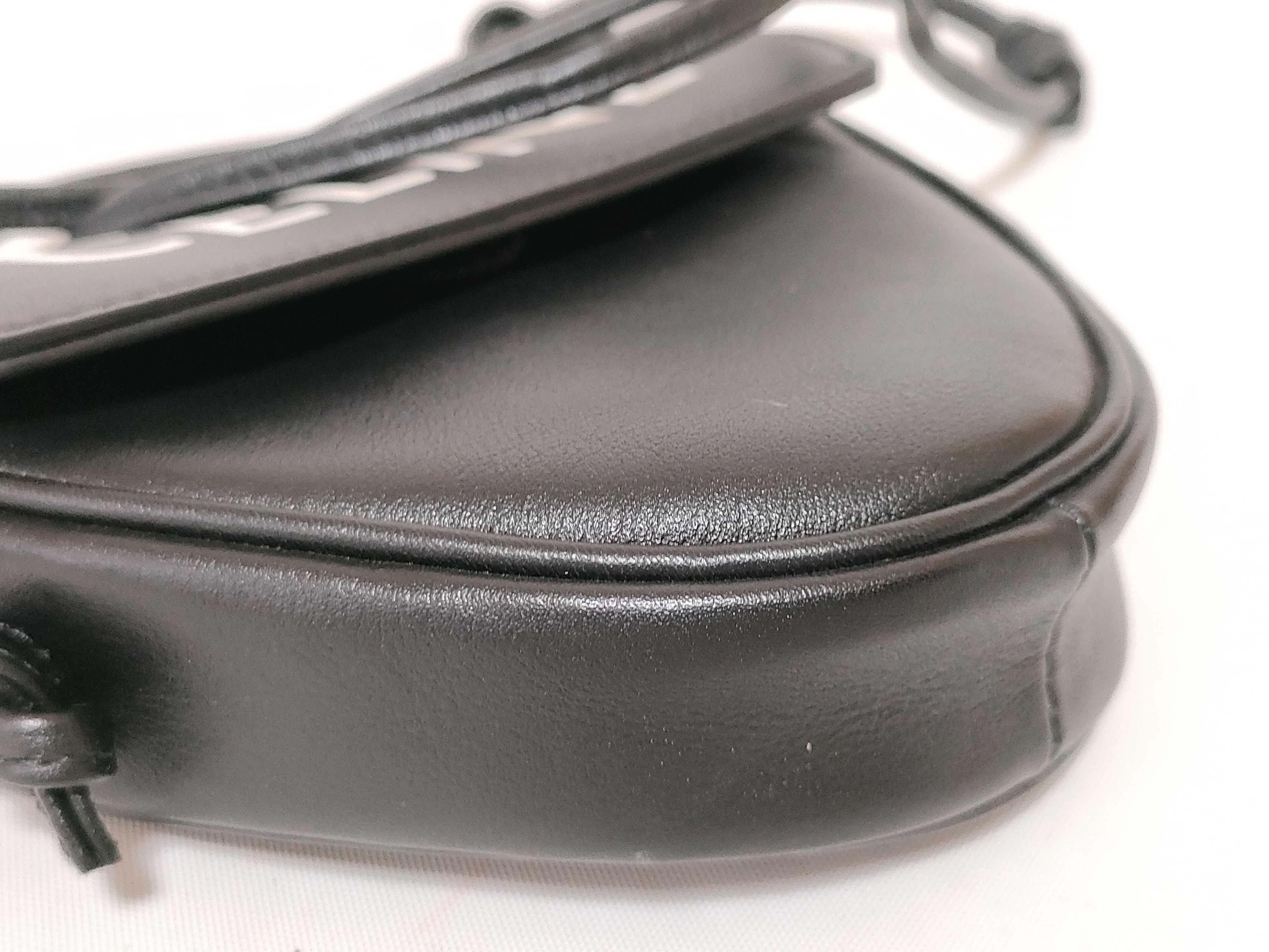 triangle leather shoulder bag — view 6