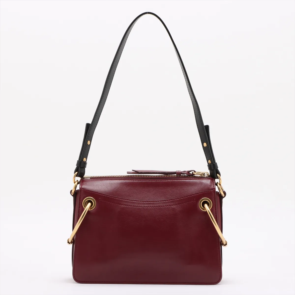 Logo Leather 2WAY Shoulder Bag Red — view 2