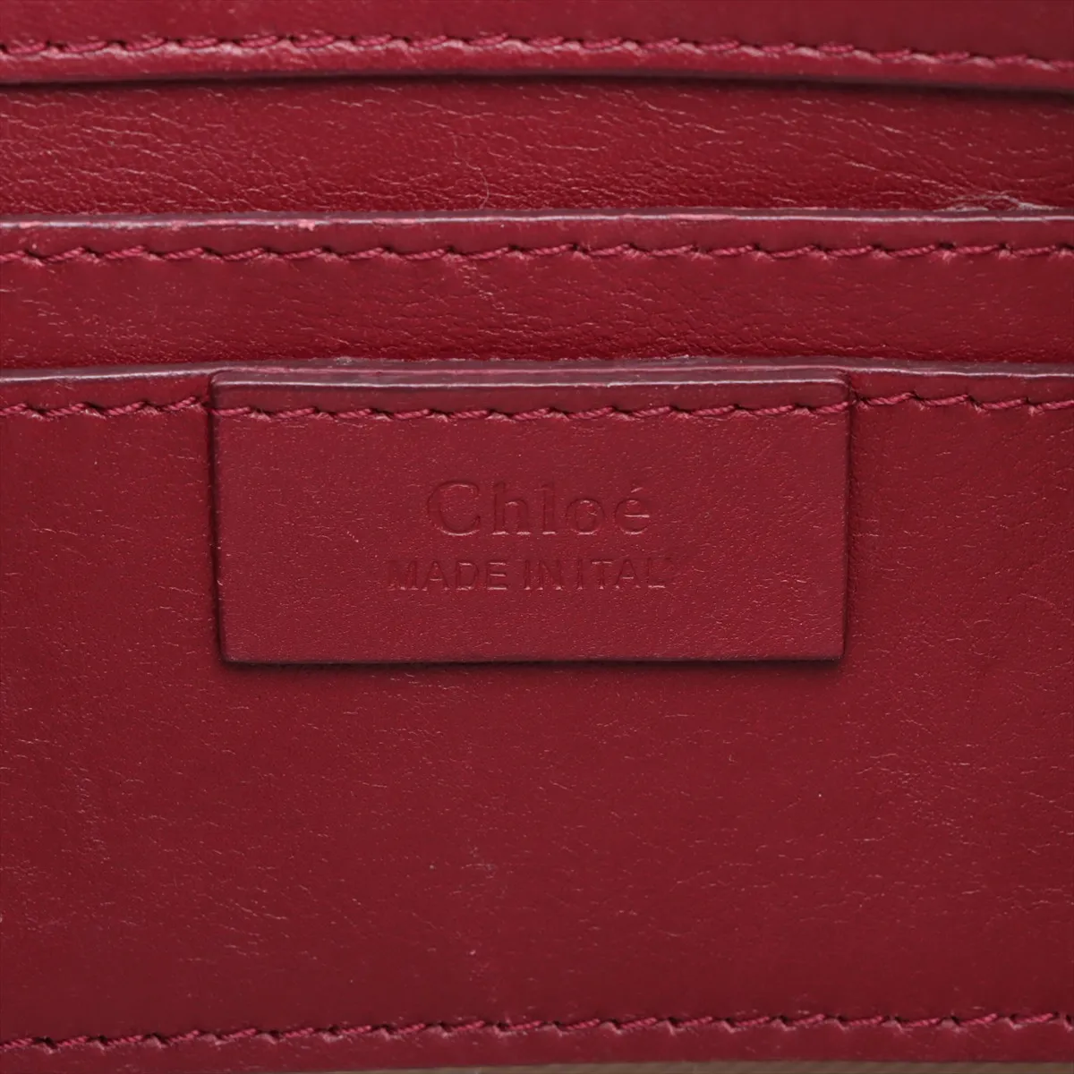 Logo Leather 2WAY Shoulder Bag Red — view 11