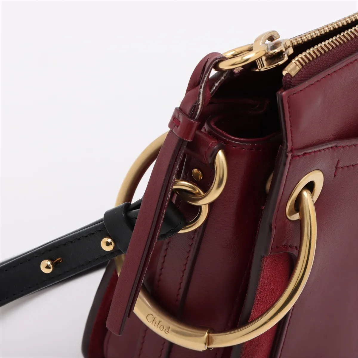 Logo Leather 2WAY Shoulder Bag Red — view 13