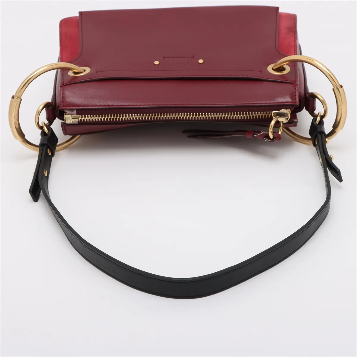 Logo Leather 2WAY Shoulder Bag Red — view 5