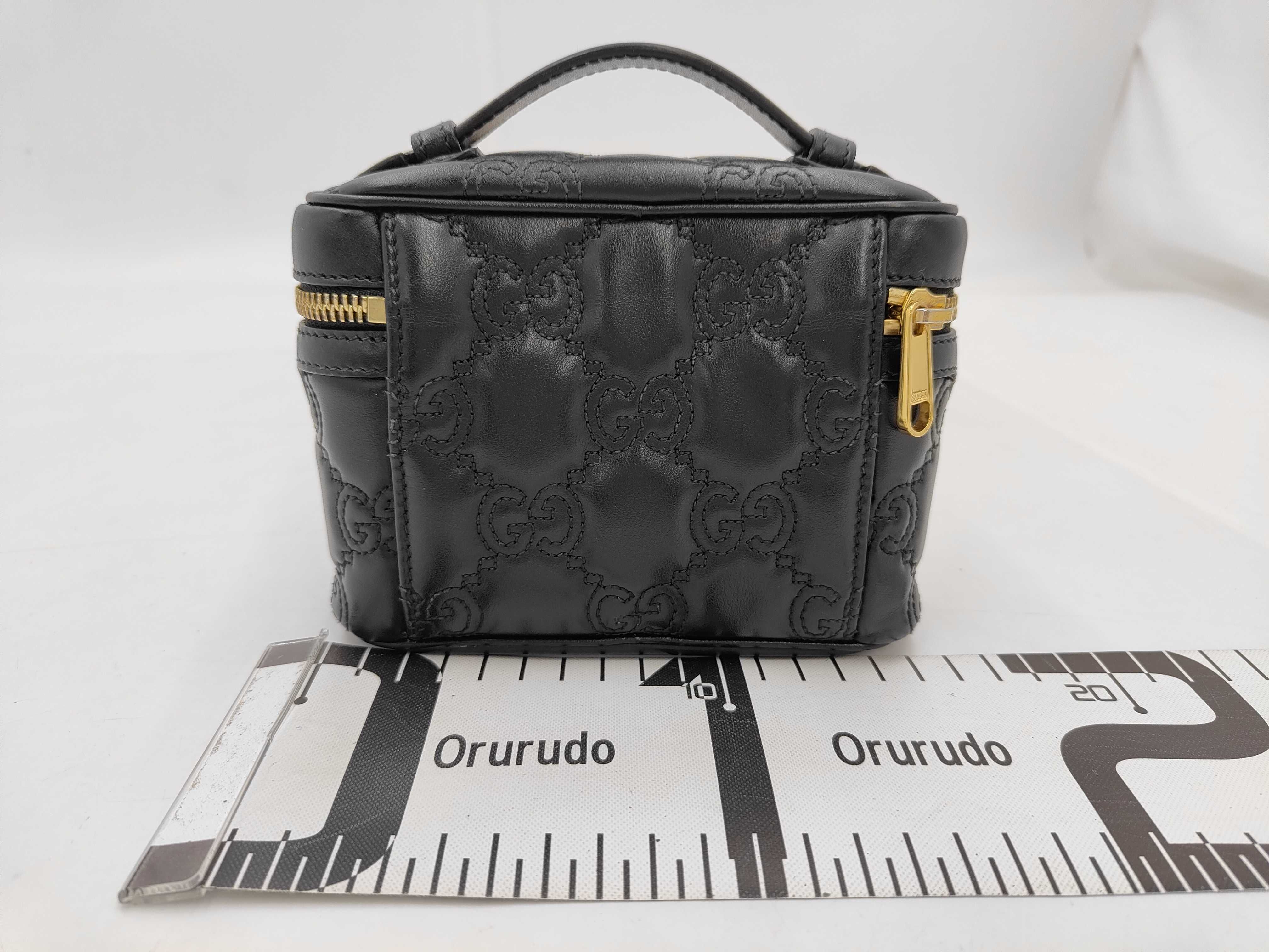 CHANEL Embossed Vanity Shoulder Bag Vanity Bag — view 2
