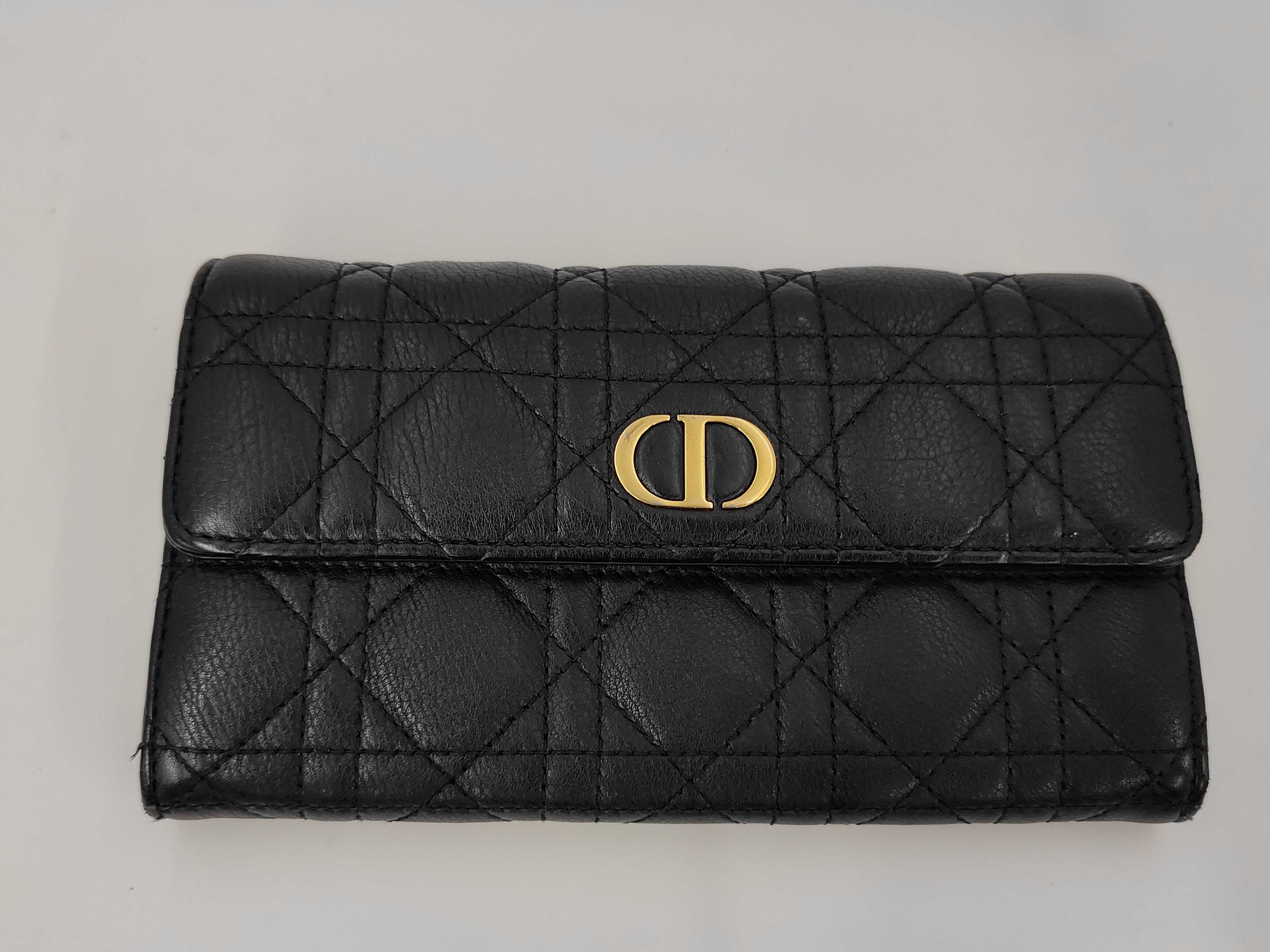 long wallet, Cannage leather wallet