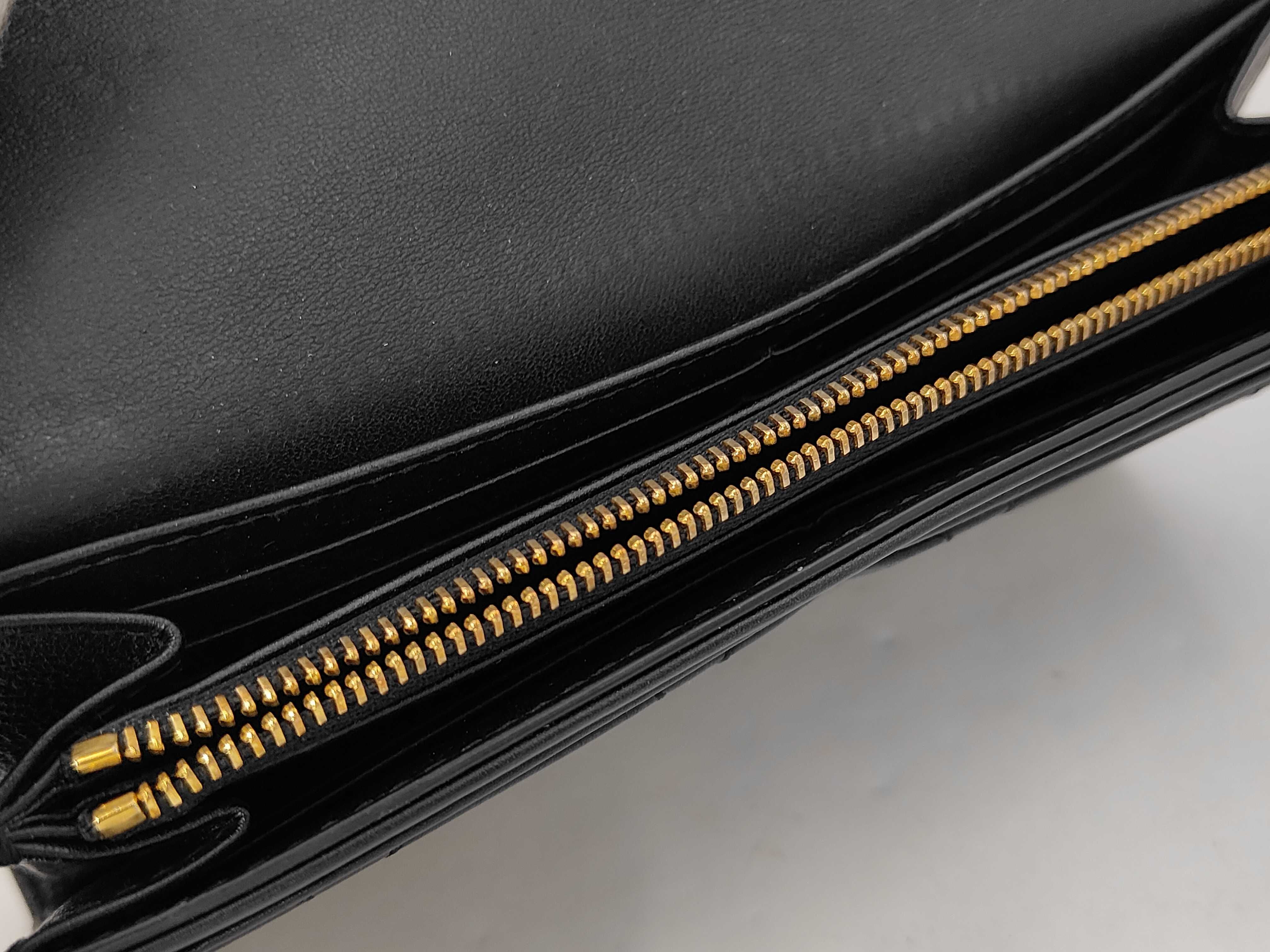 long wallet, Cannage leather wallet — view 4