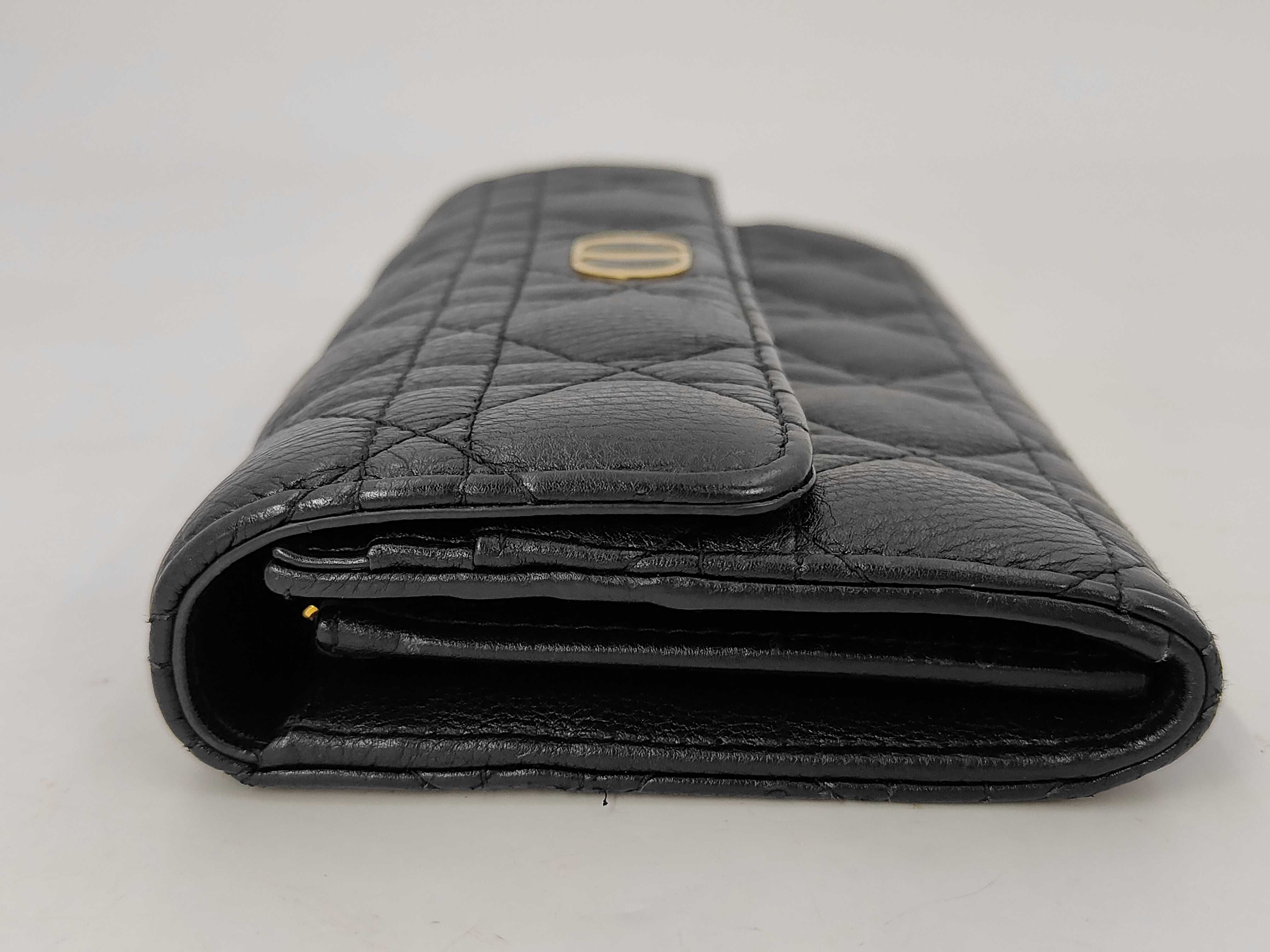long wallet, Cannage leather wallet — view 9
