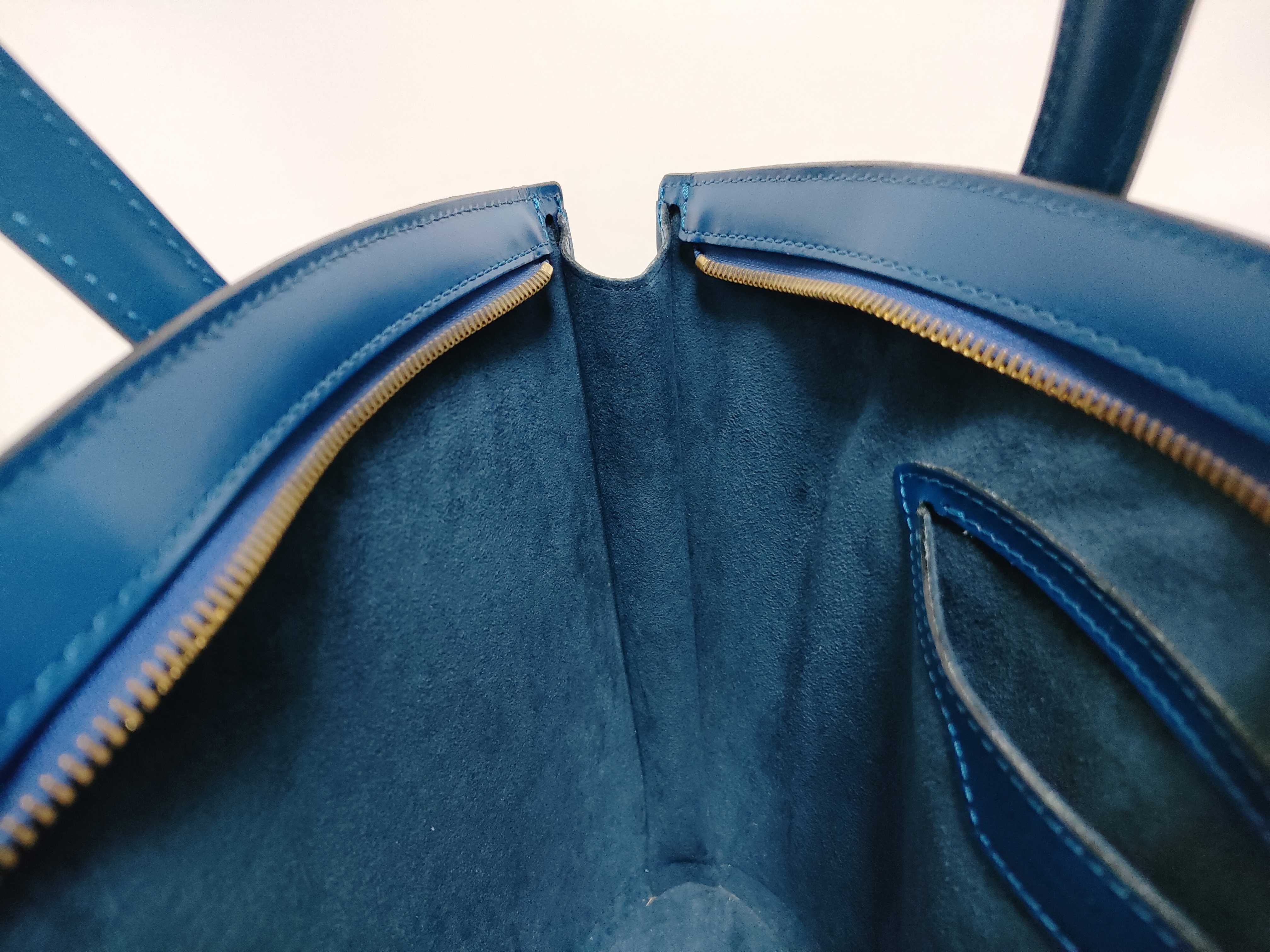 Epi Bag, Louis Vuitton Epi Saint Jacques Shoulder Bag, Blue Handbag — view 9