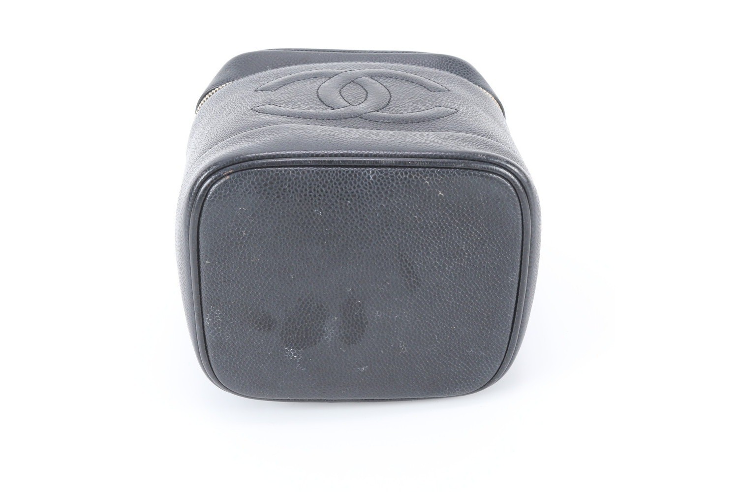 Includes serial number sticker Caviar skin Coco Mark vanity pouch — view 6
