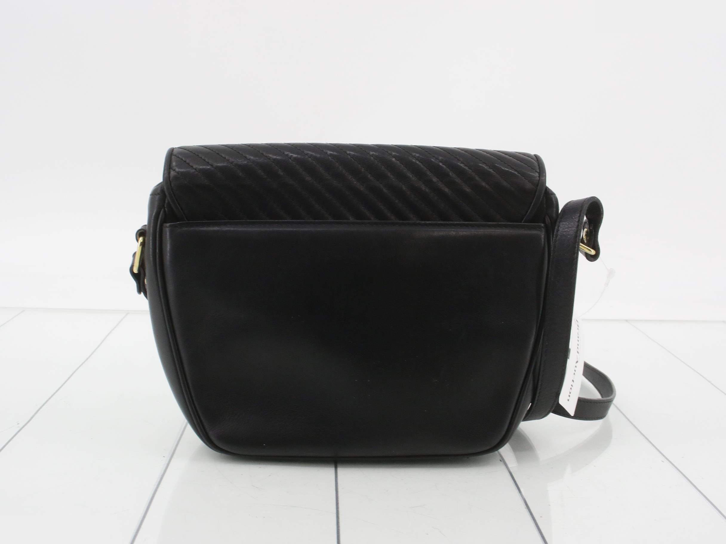 Triomphe Leather Quilted Shoulder Bag — view 2