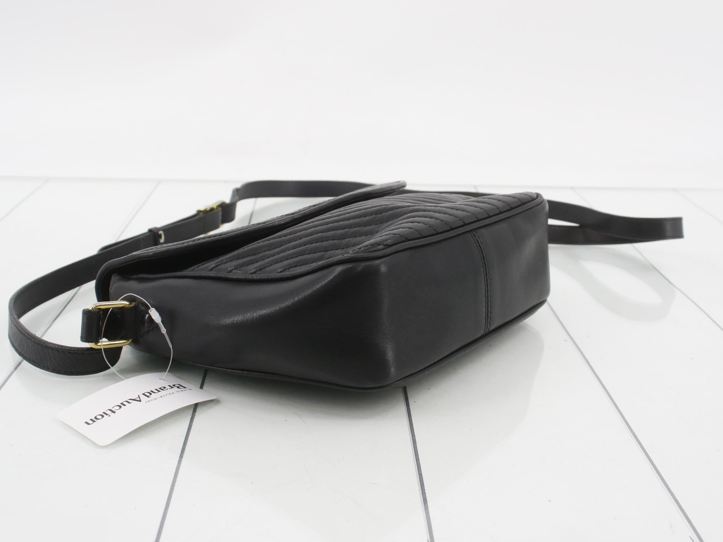 Triomphe Leather Quilted Shoulder Bag — view 5