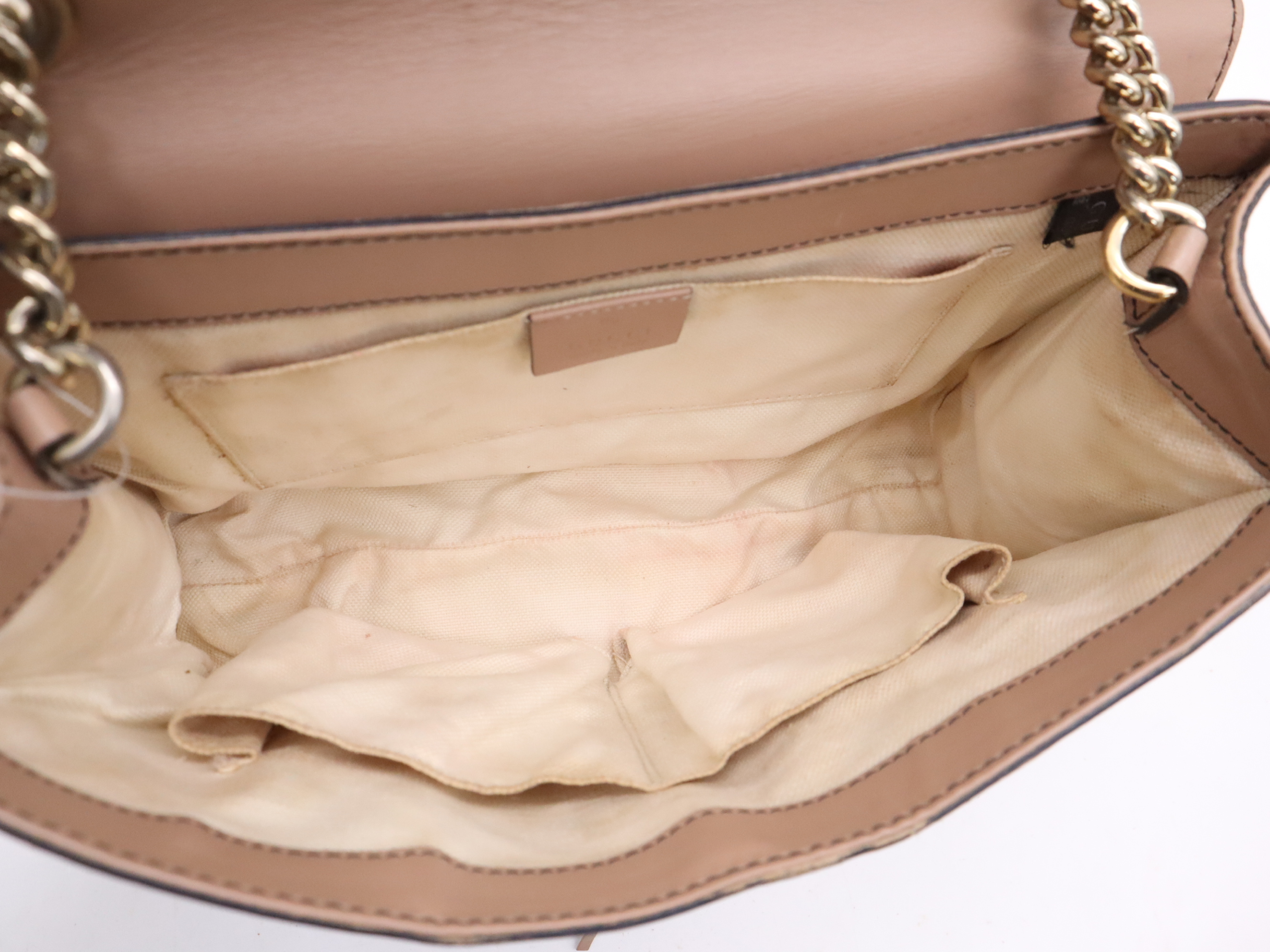 295402 Canvas x Leather GG Canvas Pink GD Hardware Shoulder Bag — view 11