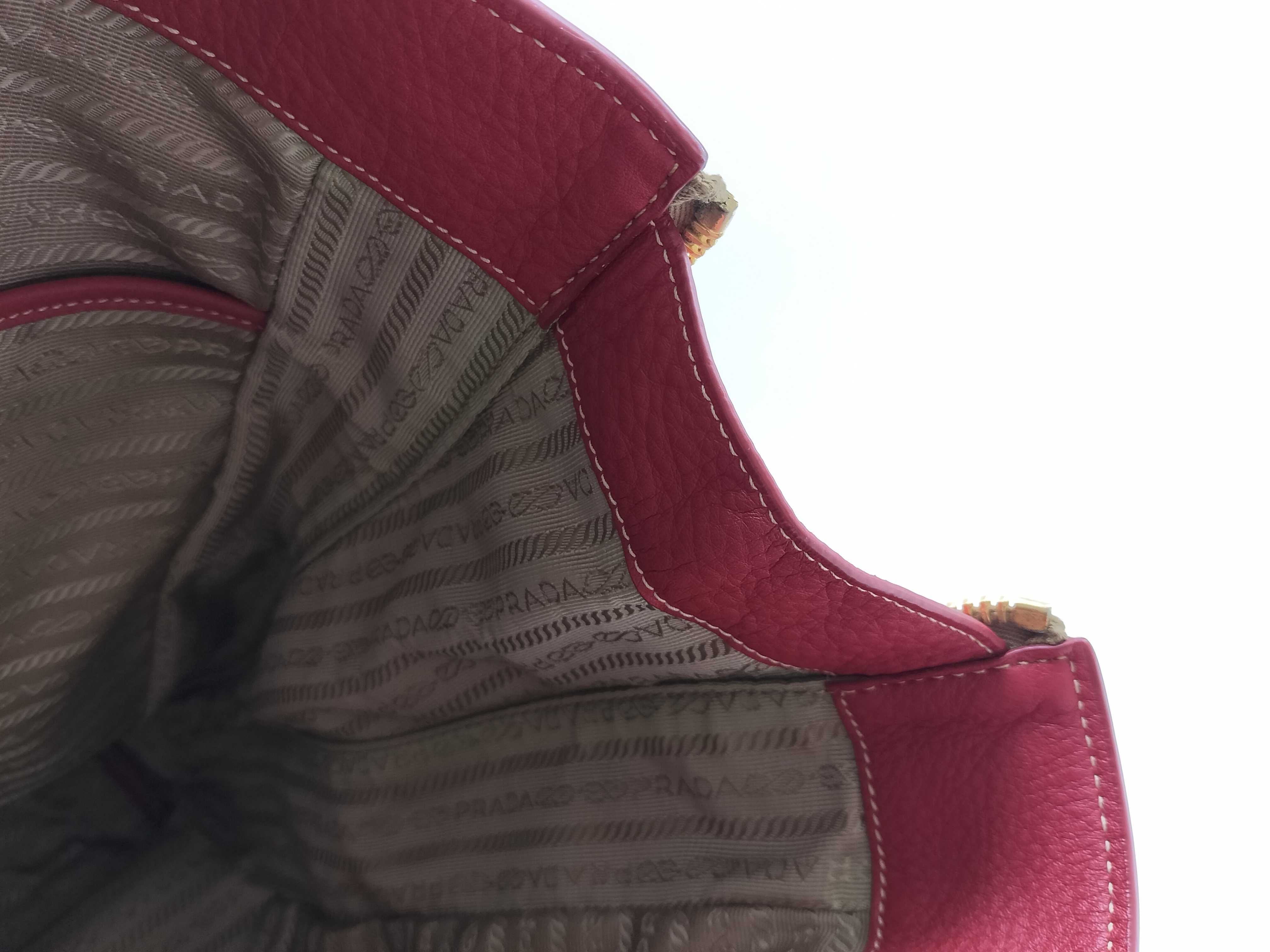 Vitello Daino Side-Zip Shoulder Bag Red BR4372 Tote Bag — view 12