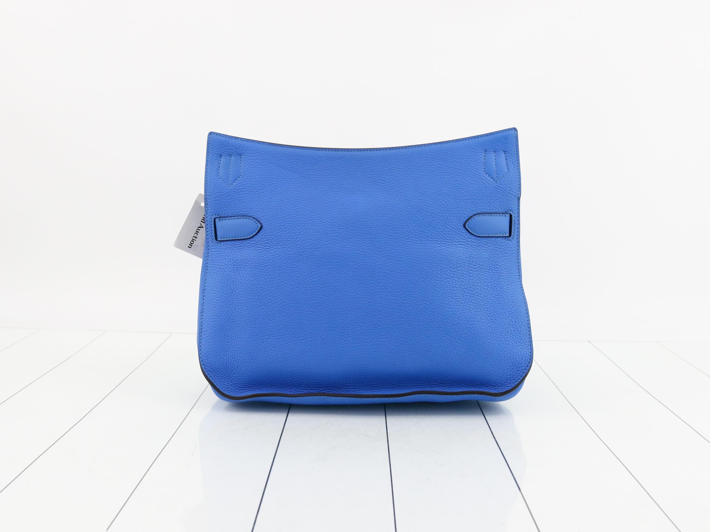 Jypsiere 34 Leather Shoulder Bag (?) Q Stamp, Blue — view 2