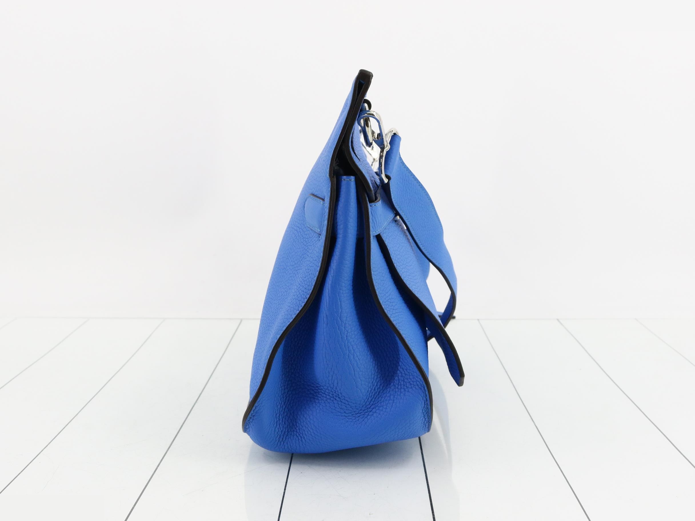 Jypsiere 34 Leather Shoulder Bag (?) Q Stamp, Blue — view 4