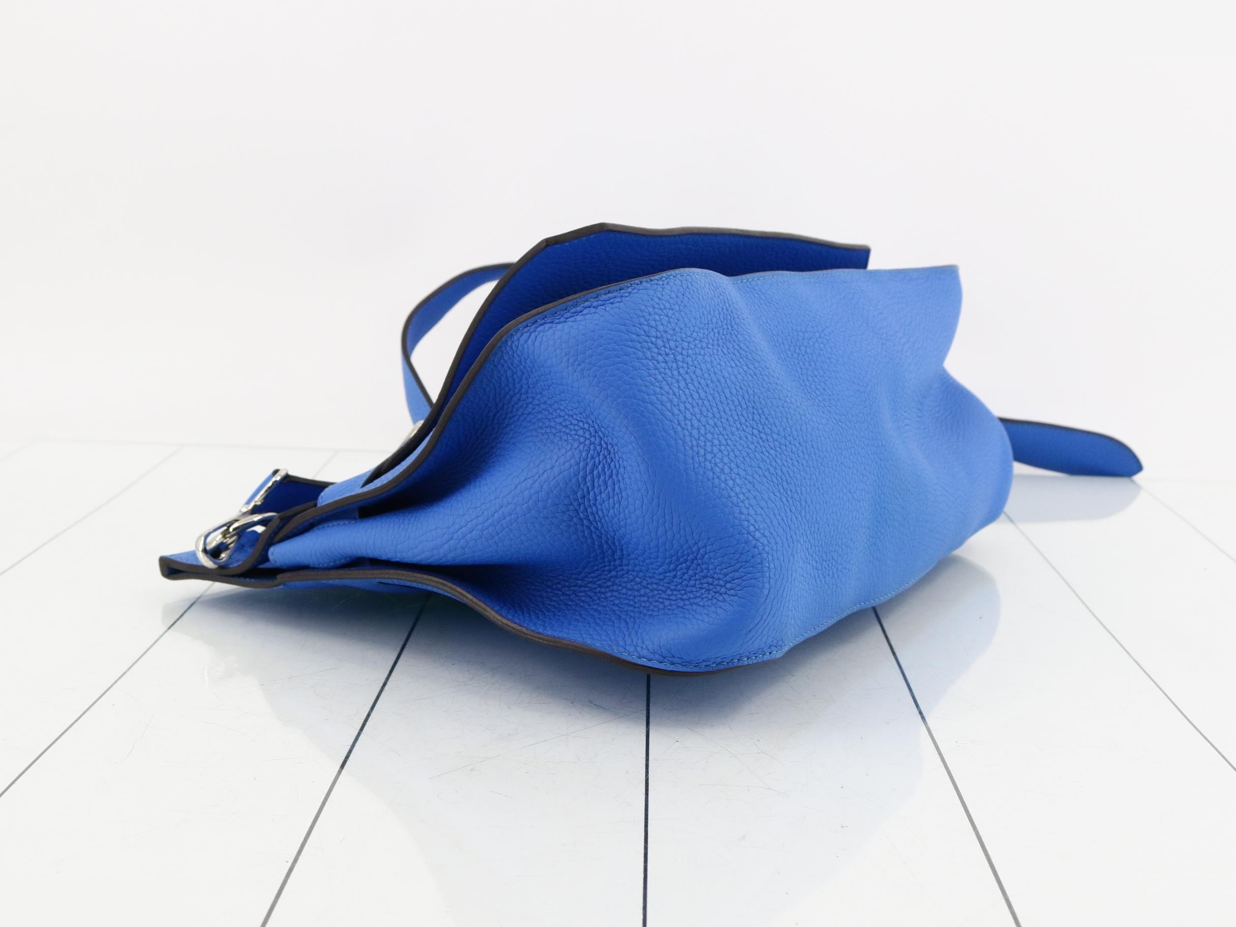 Jypsiere 34 Leather Shoulder Bag (?) Q Stamp, Blue — view 5