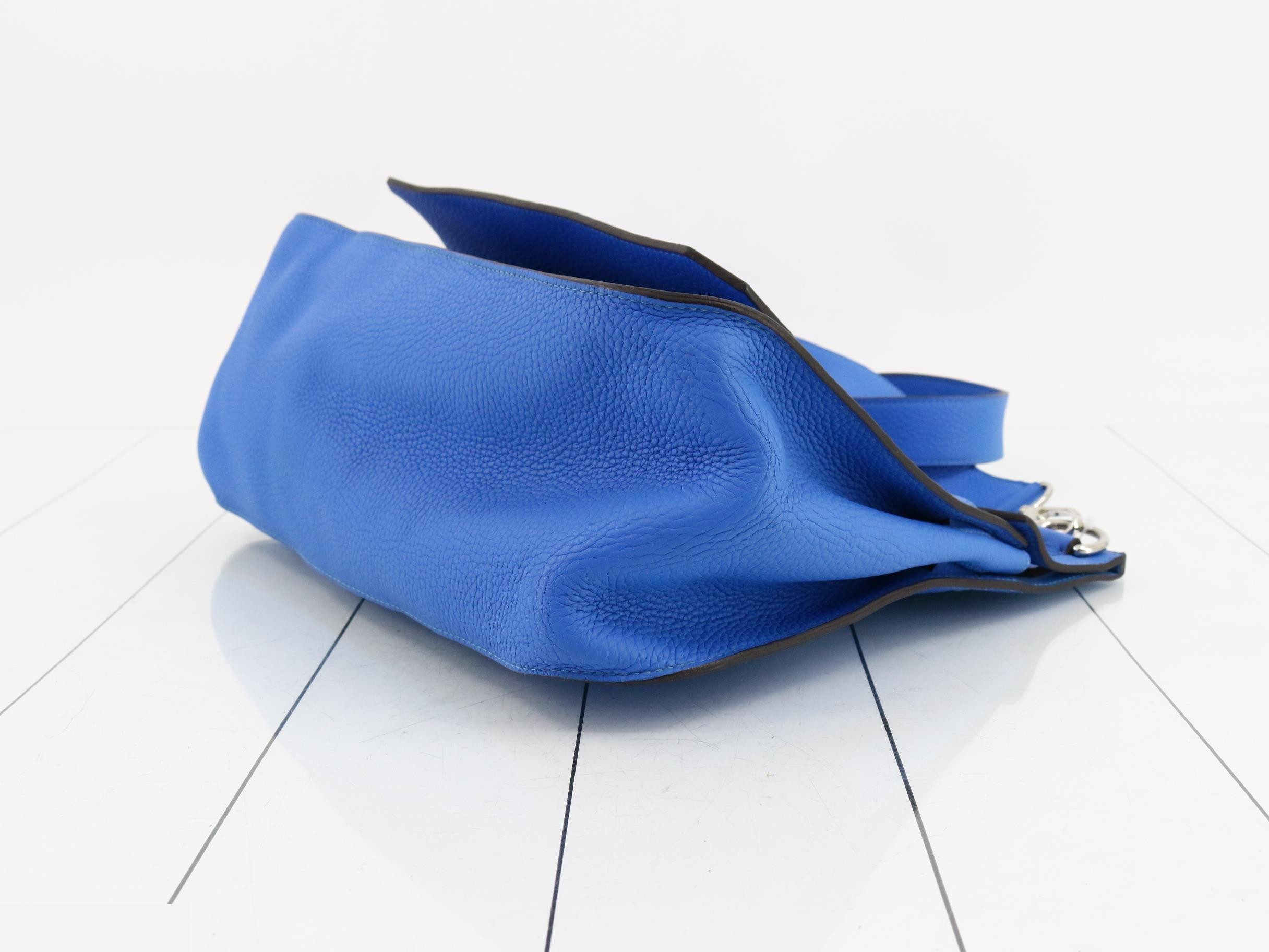 Jypsiere 34 Leather Shoulder Bag (?) Q Stamp, Blue — view 6