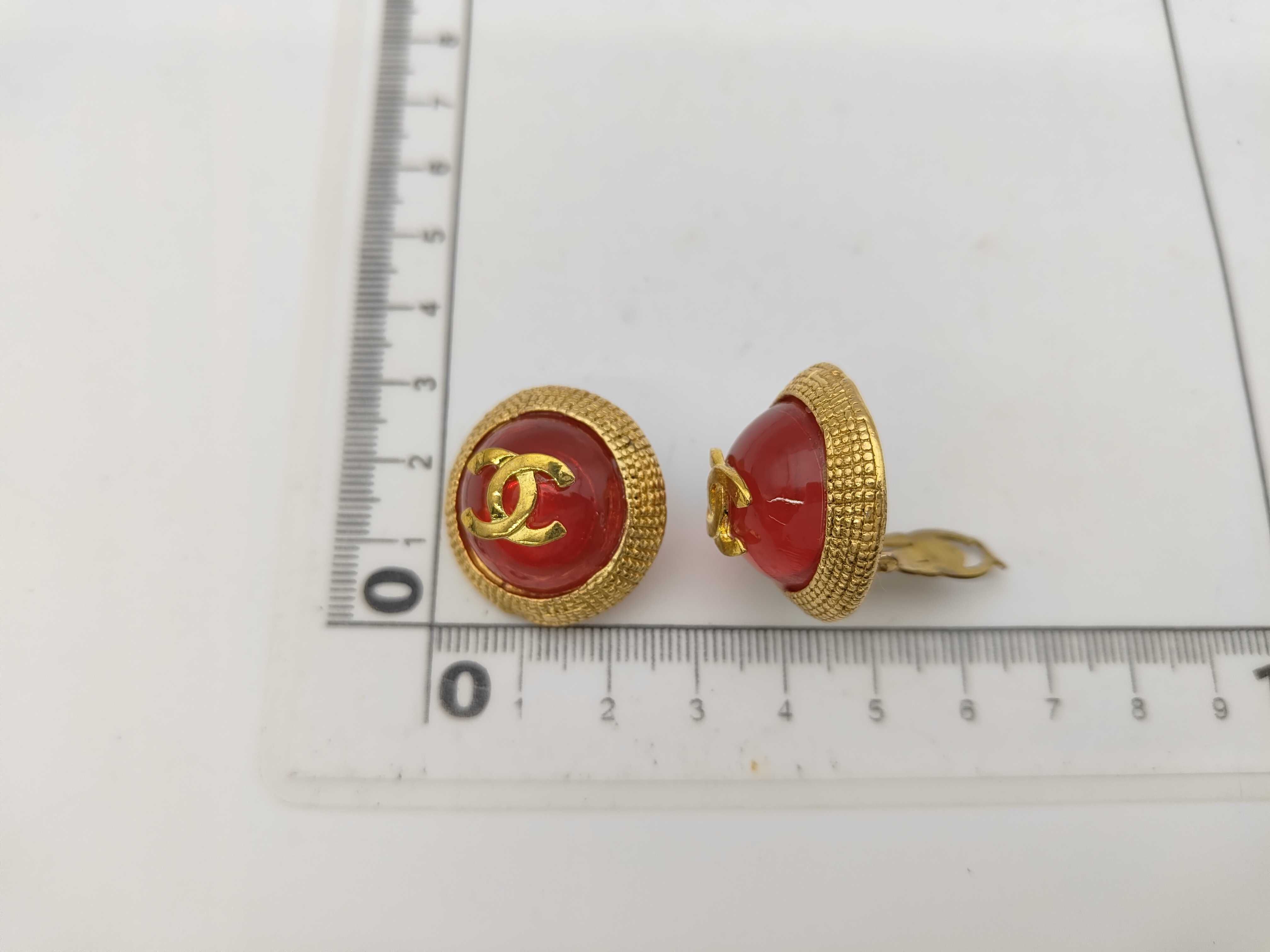 Coco Mark Gold Stone Earrings — view 6