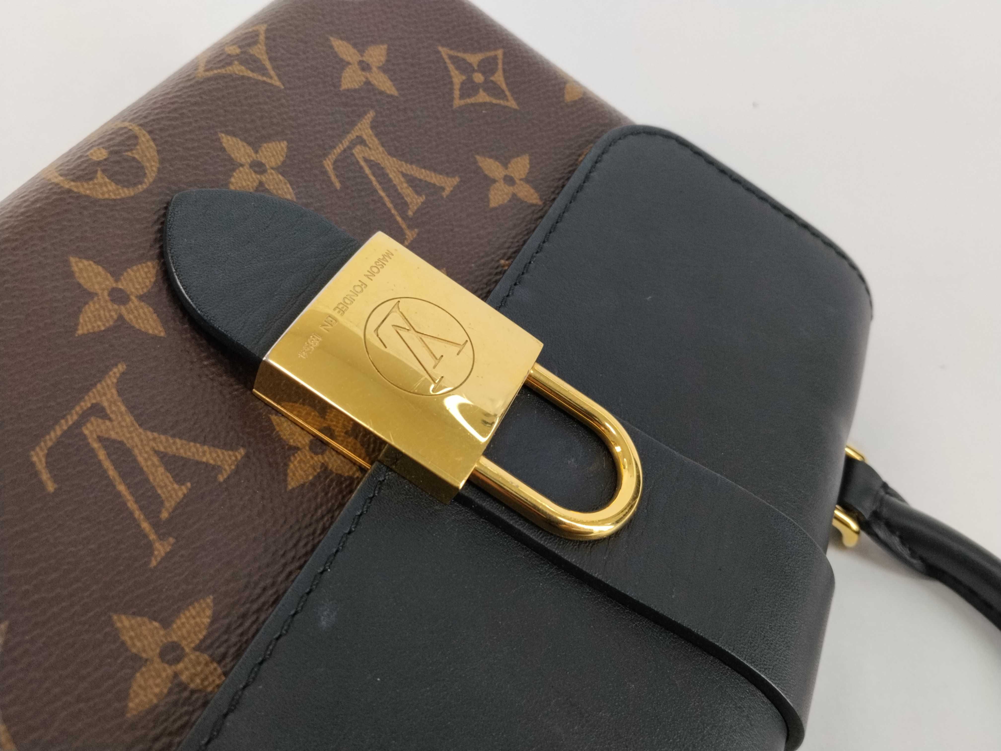 Monogram Lockme Brown Gold Monogram Handbag — view 9