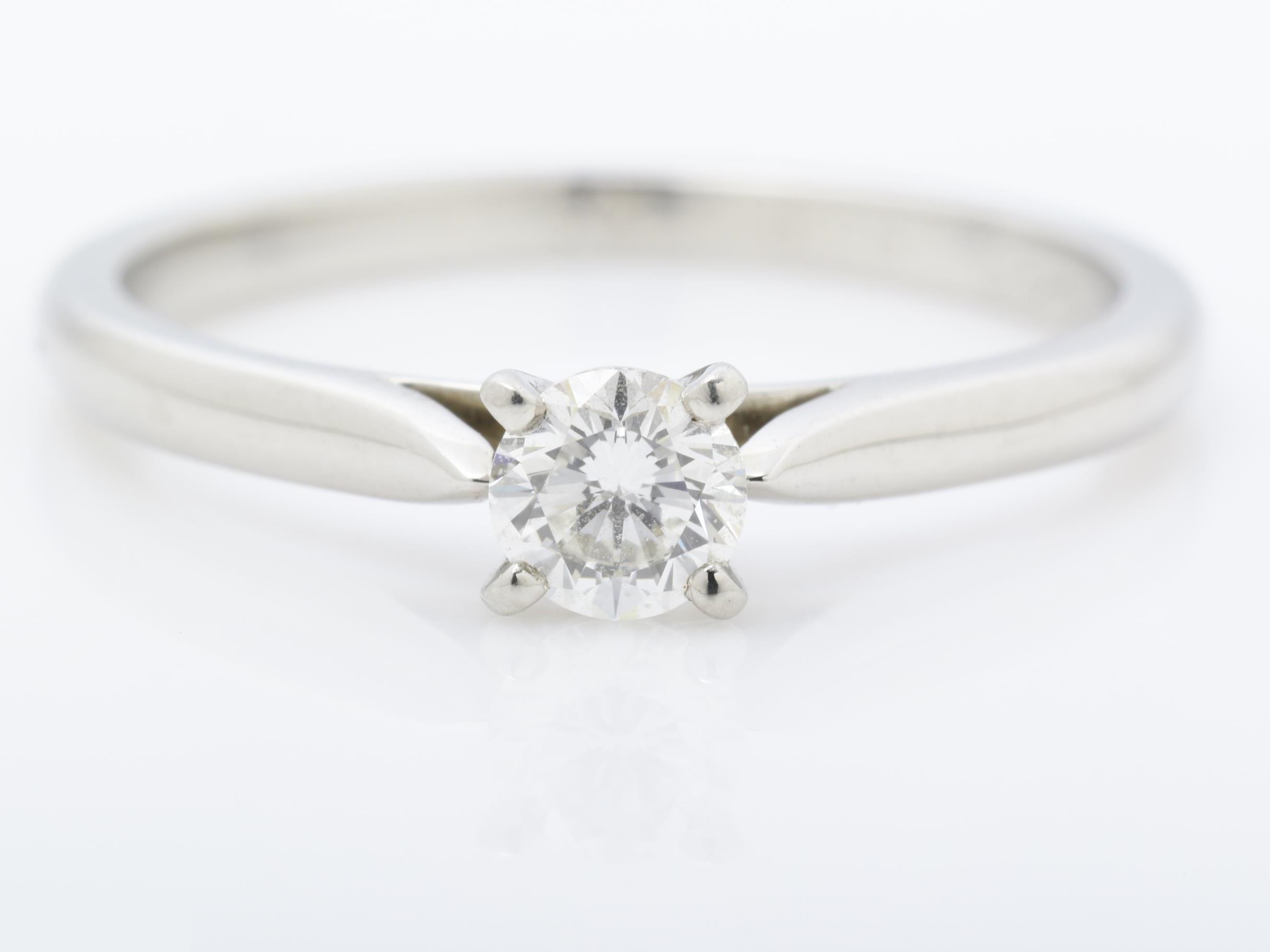 PT950 Diamond Ring, 2.7g, 0.26ct, F, VVS2, *NONE — view 3