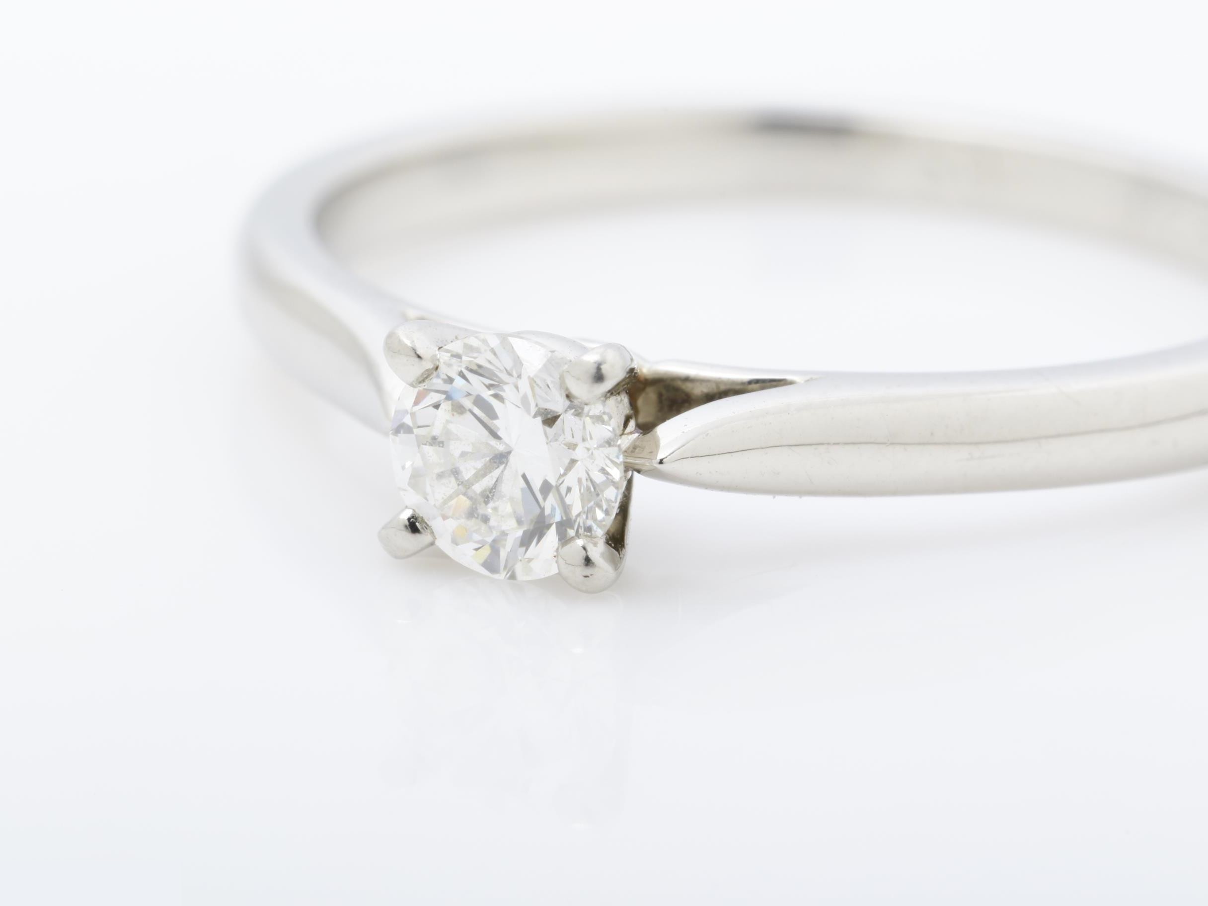 PT950 Diamond Ring, 2.7g, 0.26ct, F, VVS2, *NONE — view 4