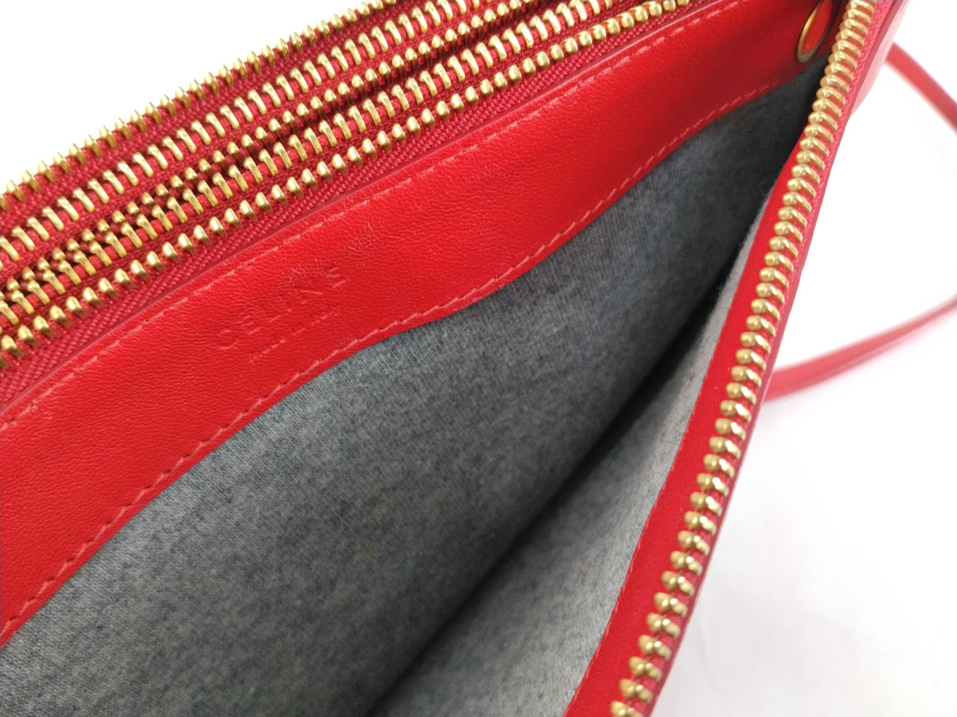 Trio Shoulder Bag, Leather, Red, Large Shoulder Bag — view 13