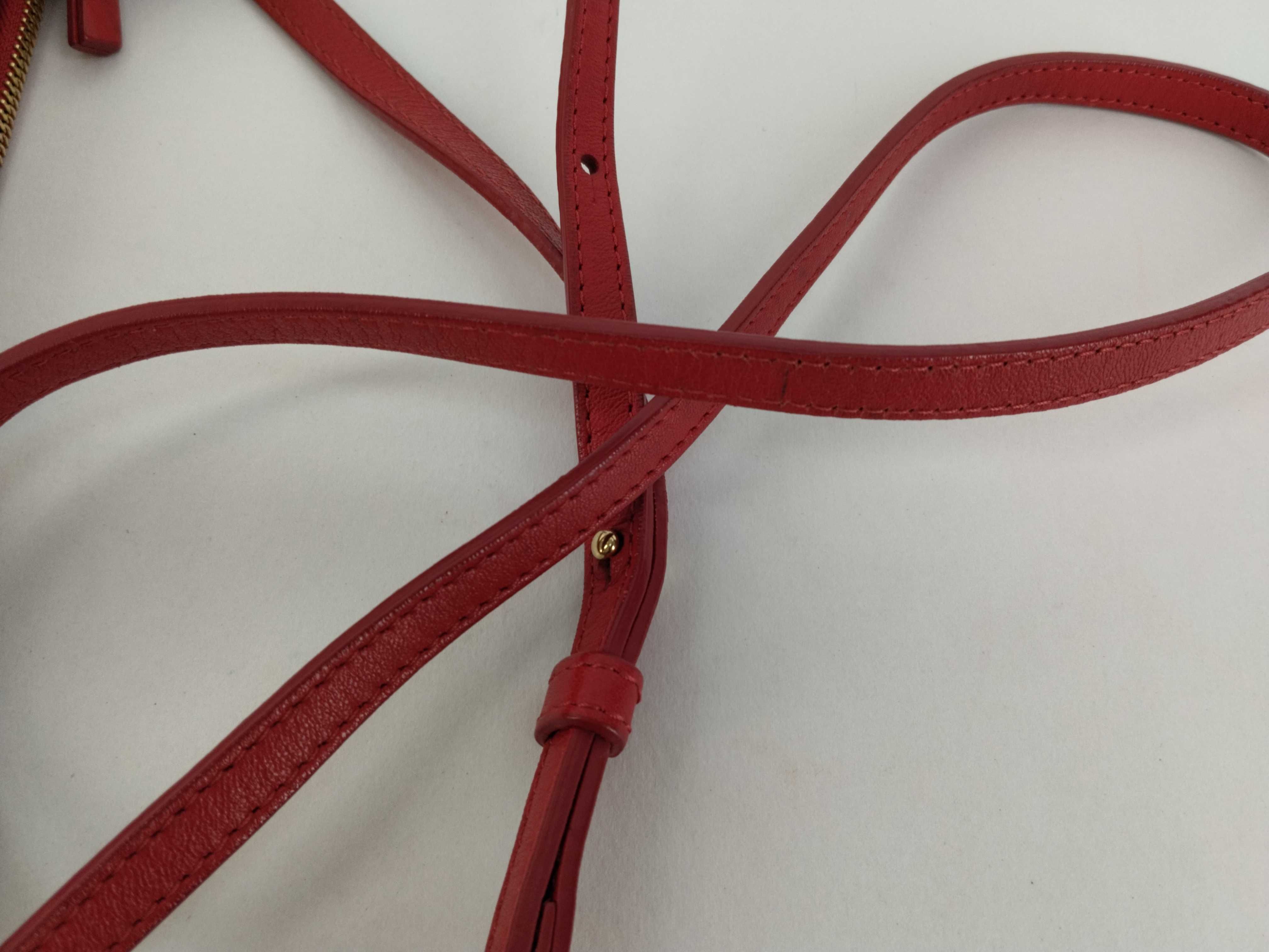 Trio Shoulder Bag, Leather, Red, Large Shoulder Bag — view 4