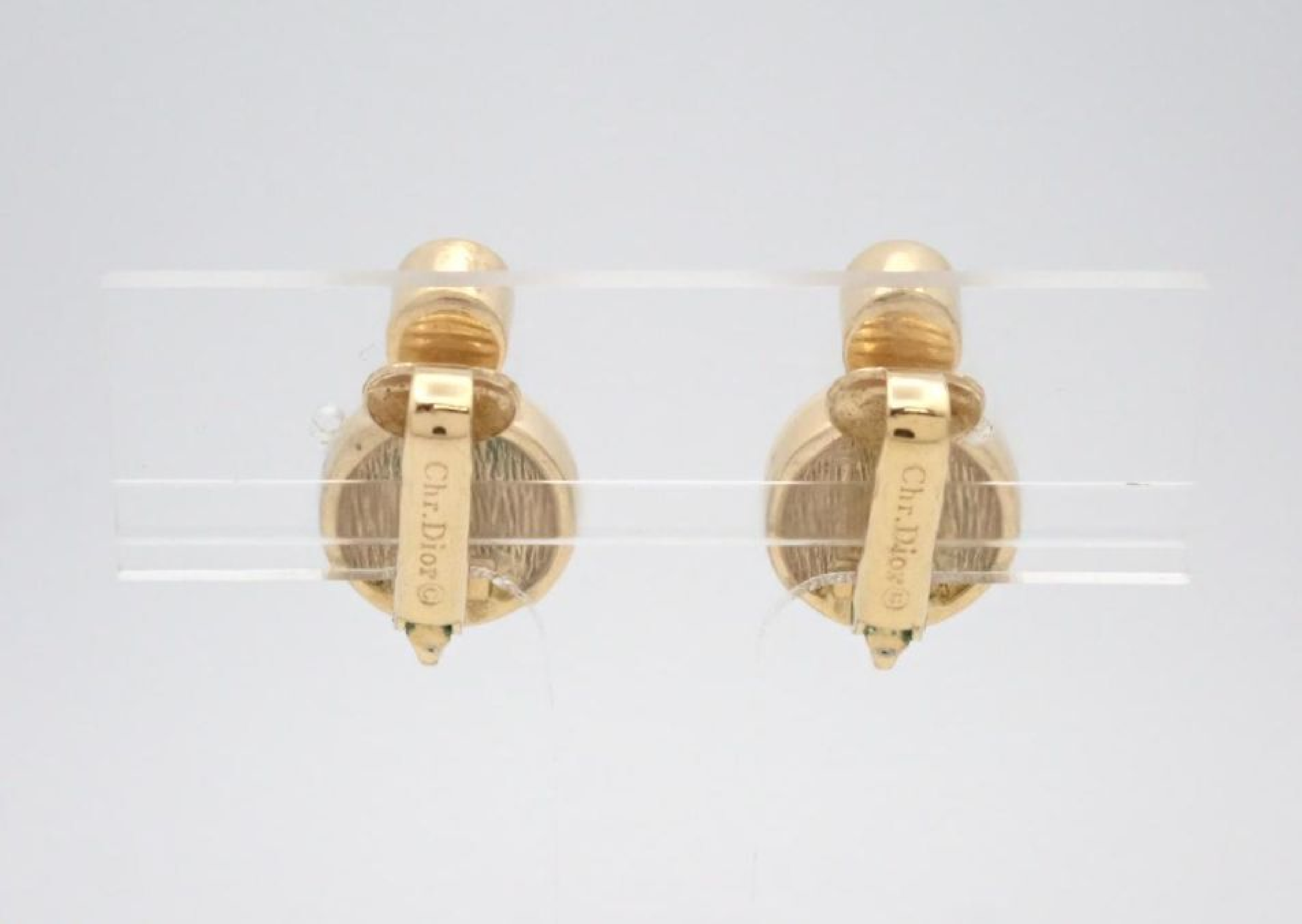 Pearl Rhinestone Earrings — view 2