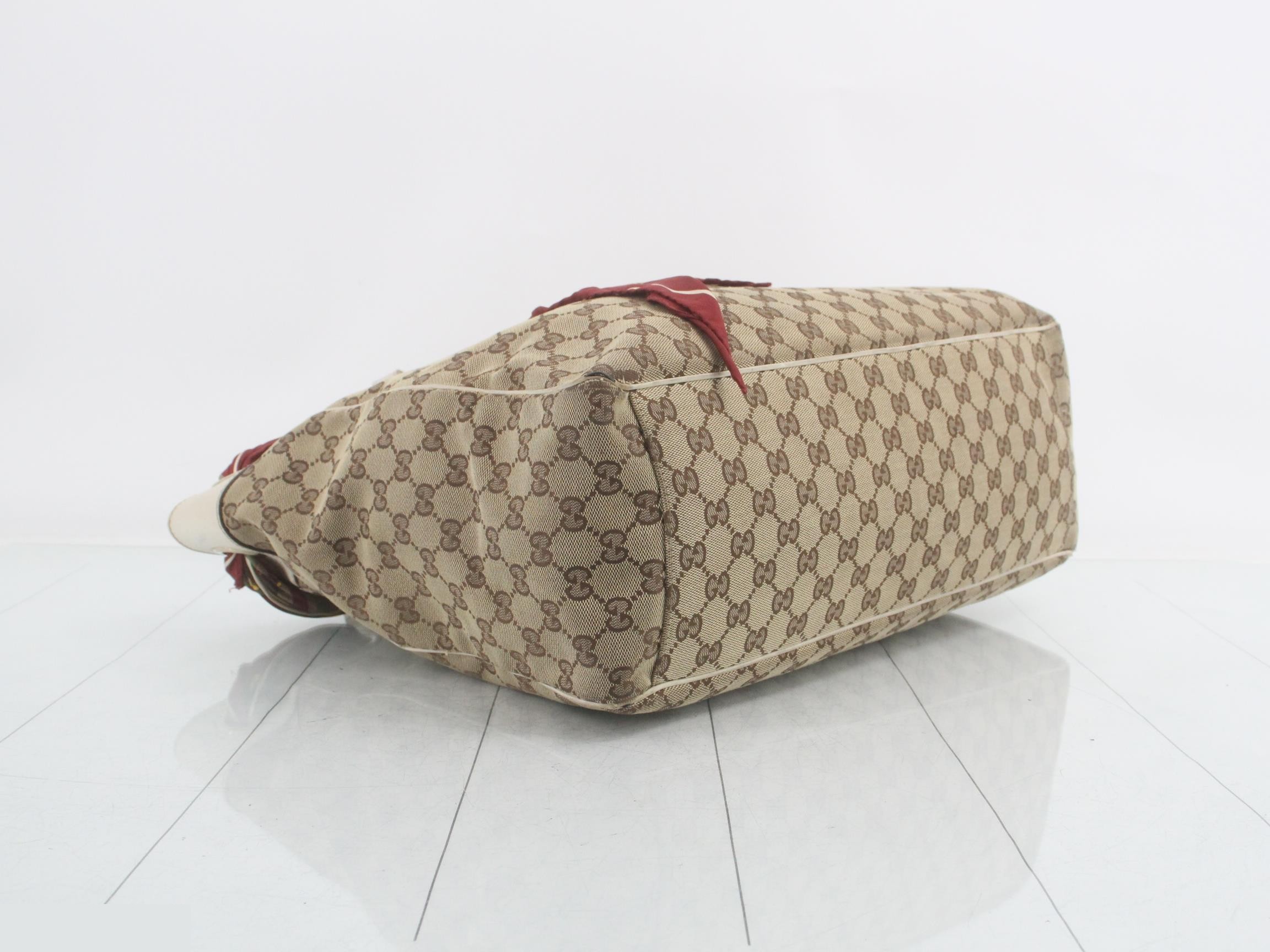 GG canvas tote bag with scarf — view 5