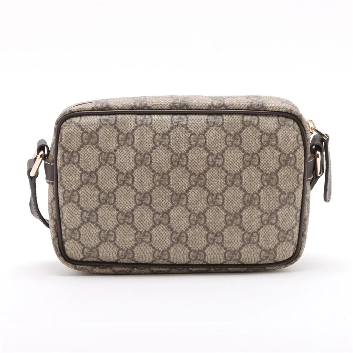 GG Supreme PVC x Leather Shoulder Bag Beige x Brown 201447 — view 2