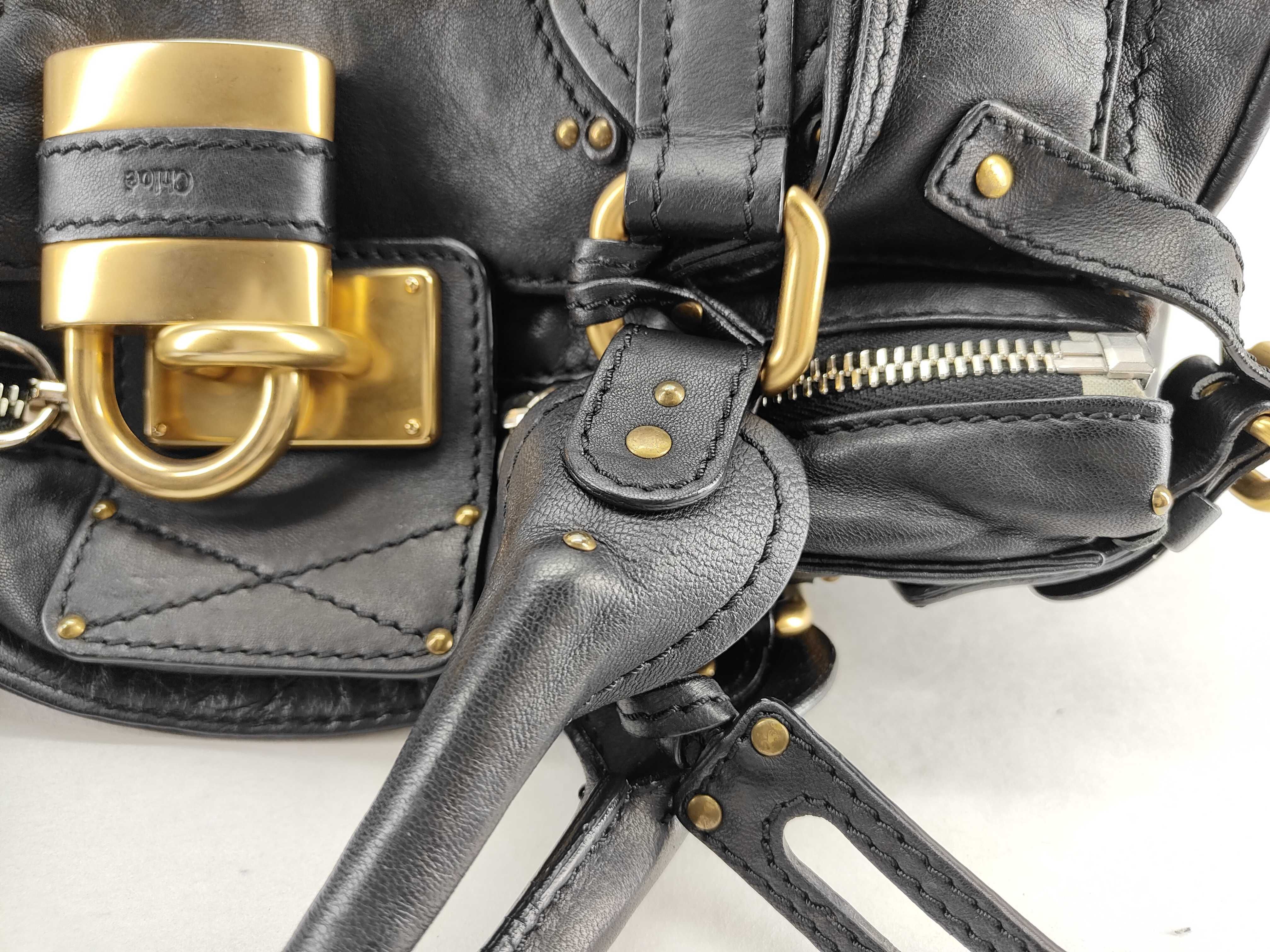 Paddington Leather Handbag, Black Tote Bag — view 6