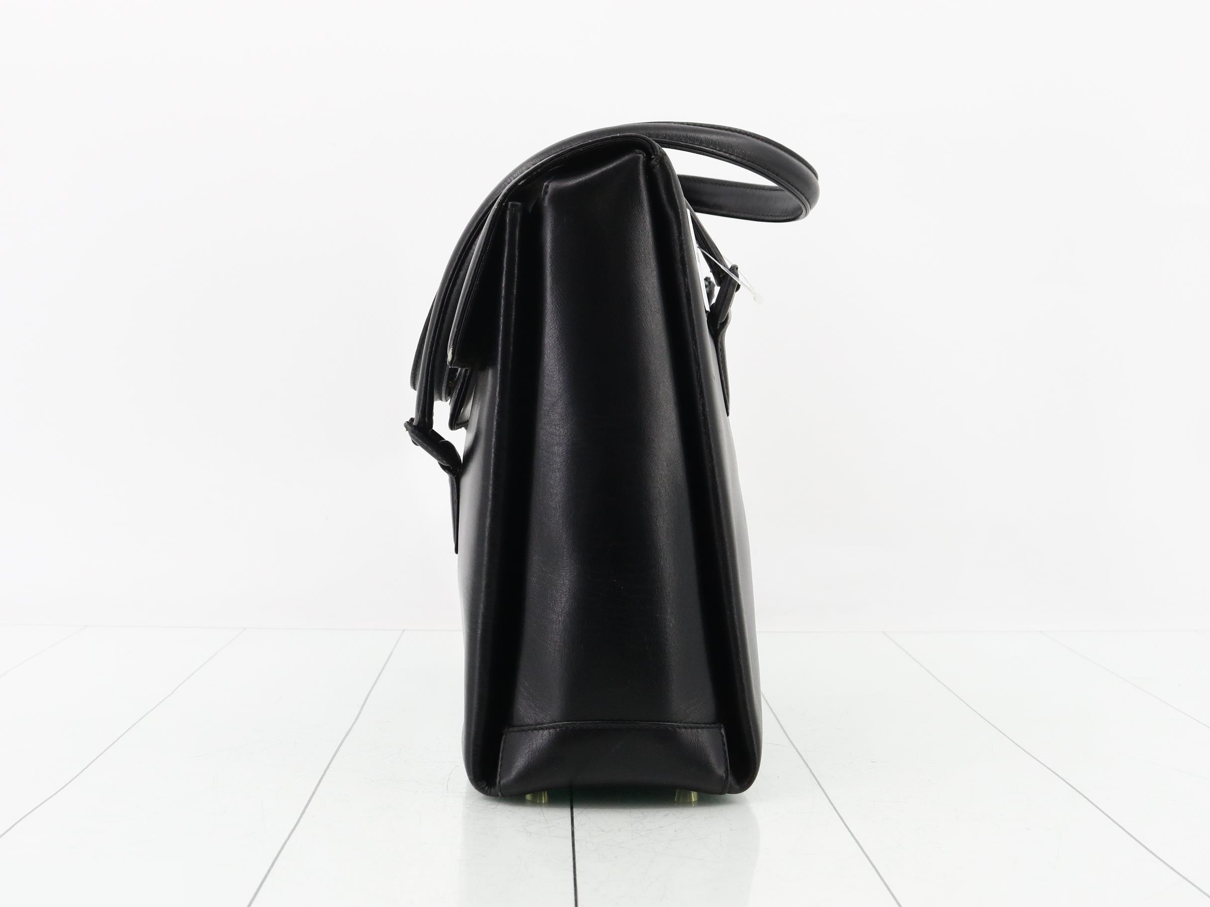 Turnlock Leather Handbag — view 3