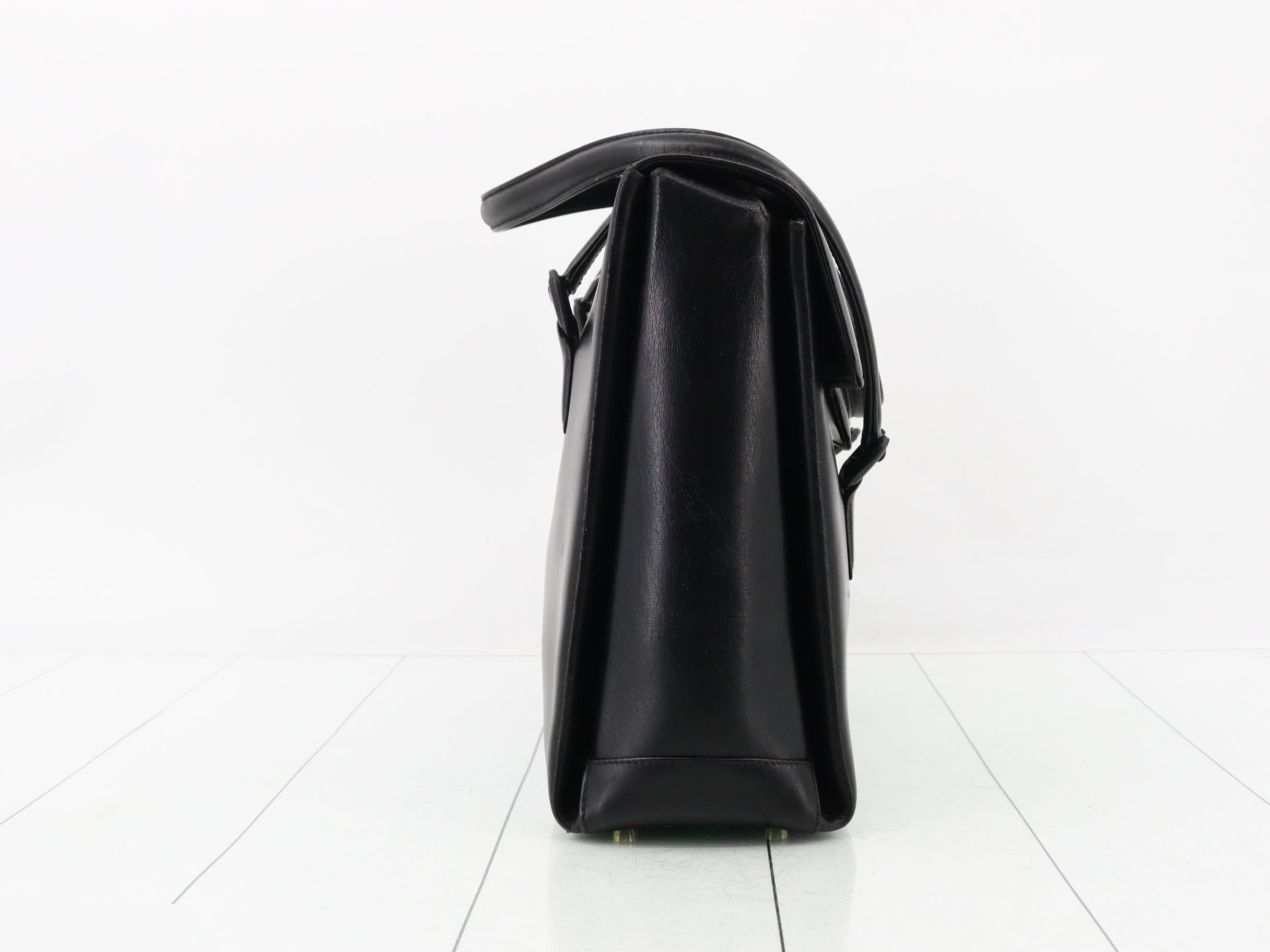 Turnlock Leather Handbag — view 4