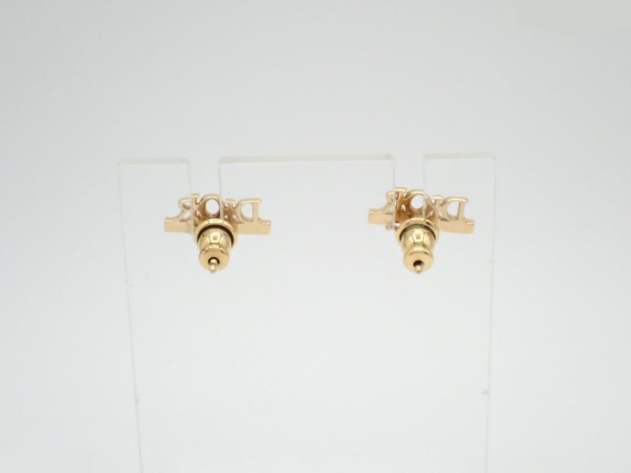Gold earrings — view 2