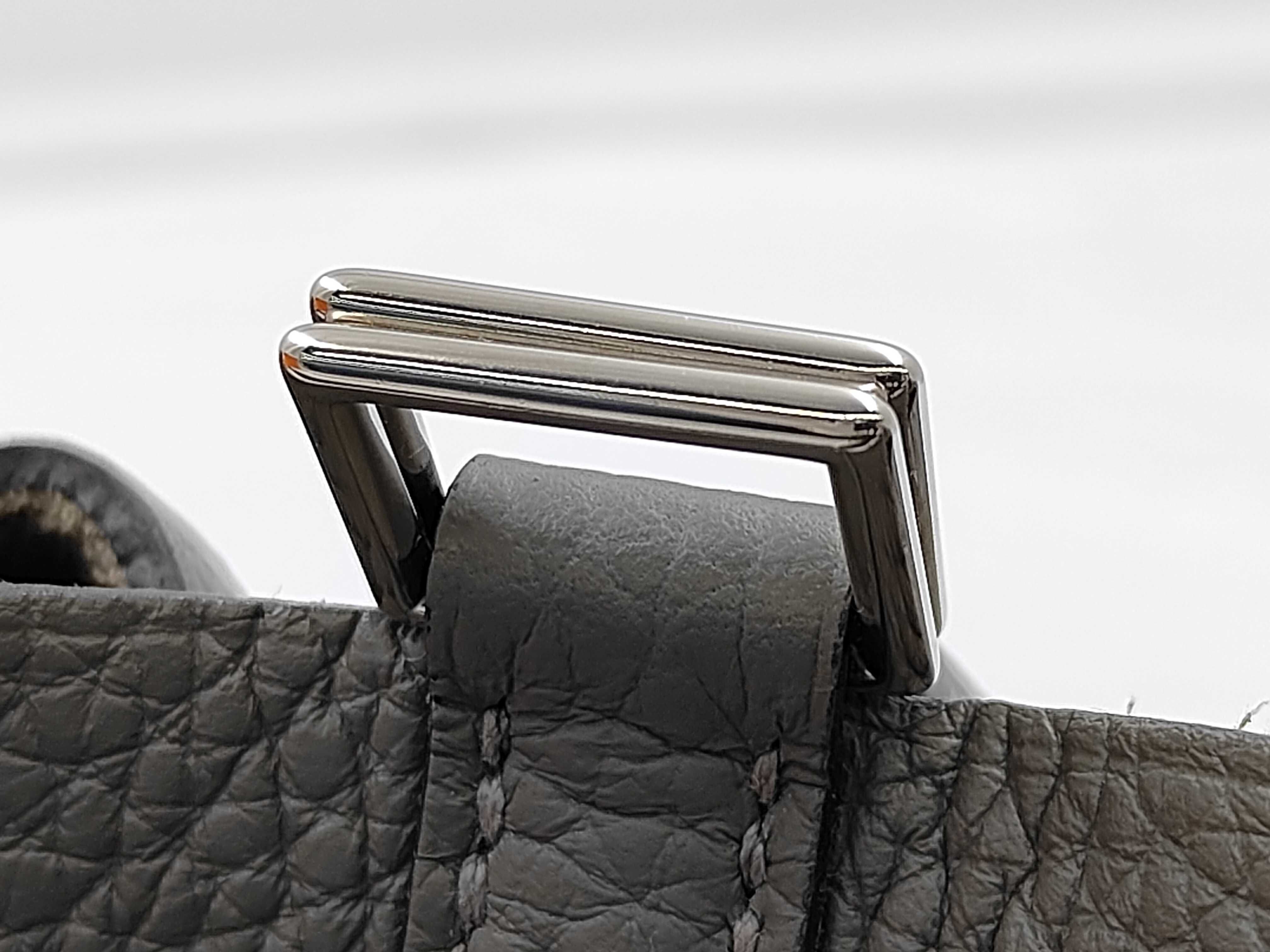 Picotin Lock 18 PM Taurillon Clemence Grismeyer Silver Hardware U Stamp Handbag — view 11